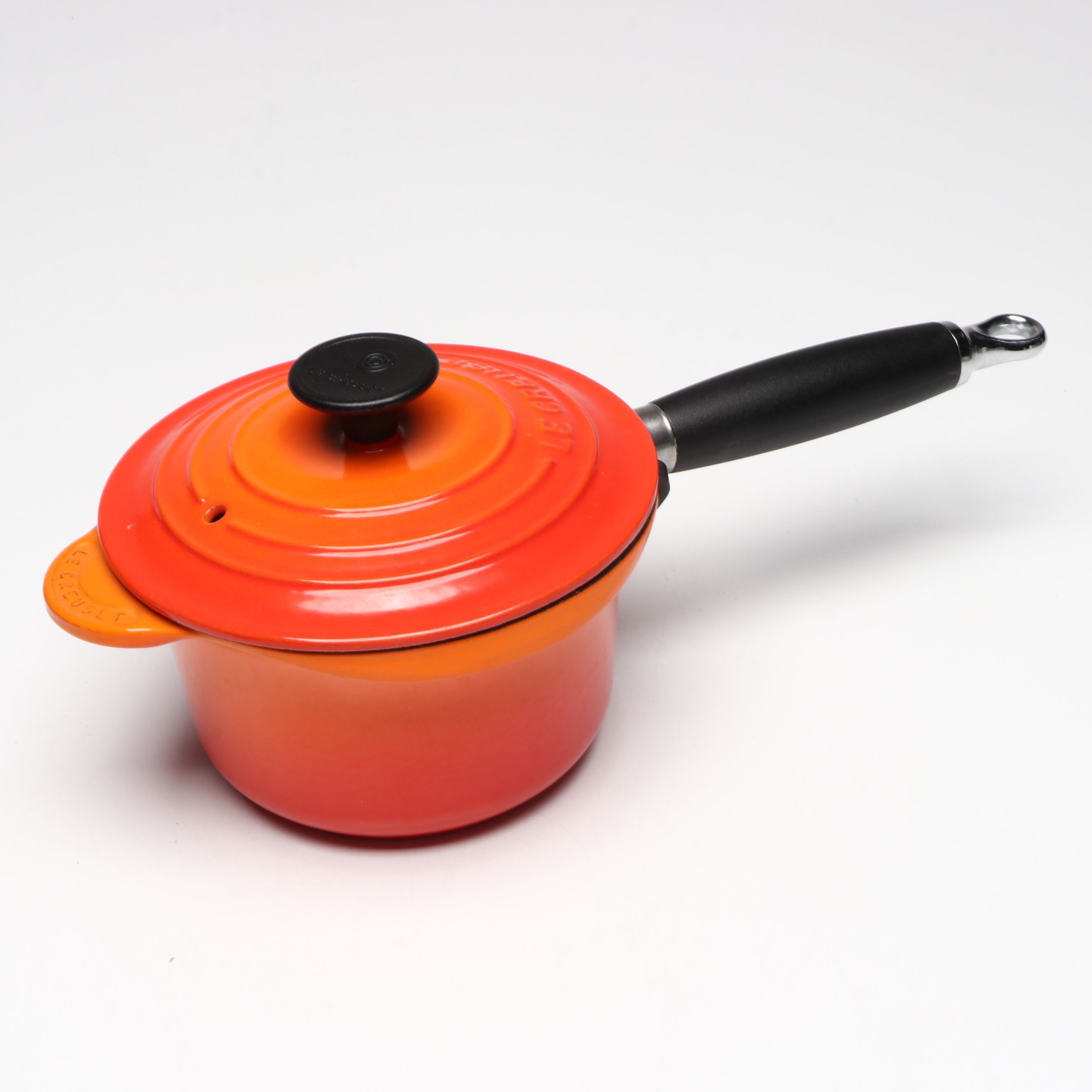 Le Creuset "Flame" Round Oven and Saucepan and Similar Dutch Oven