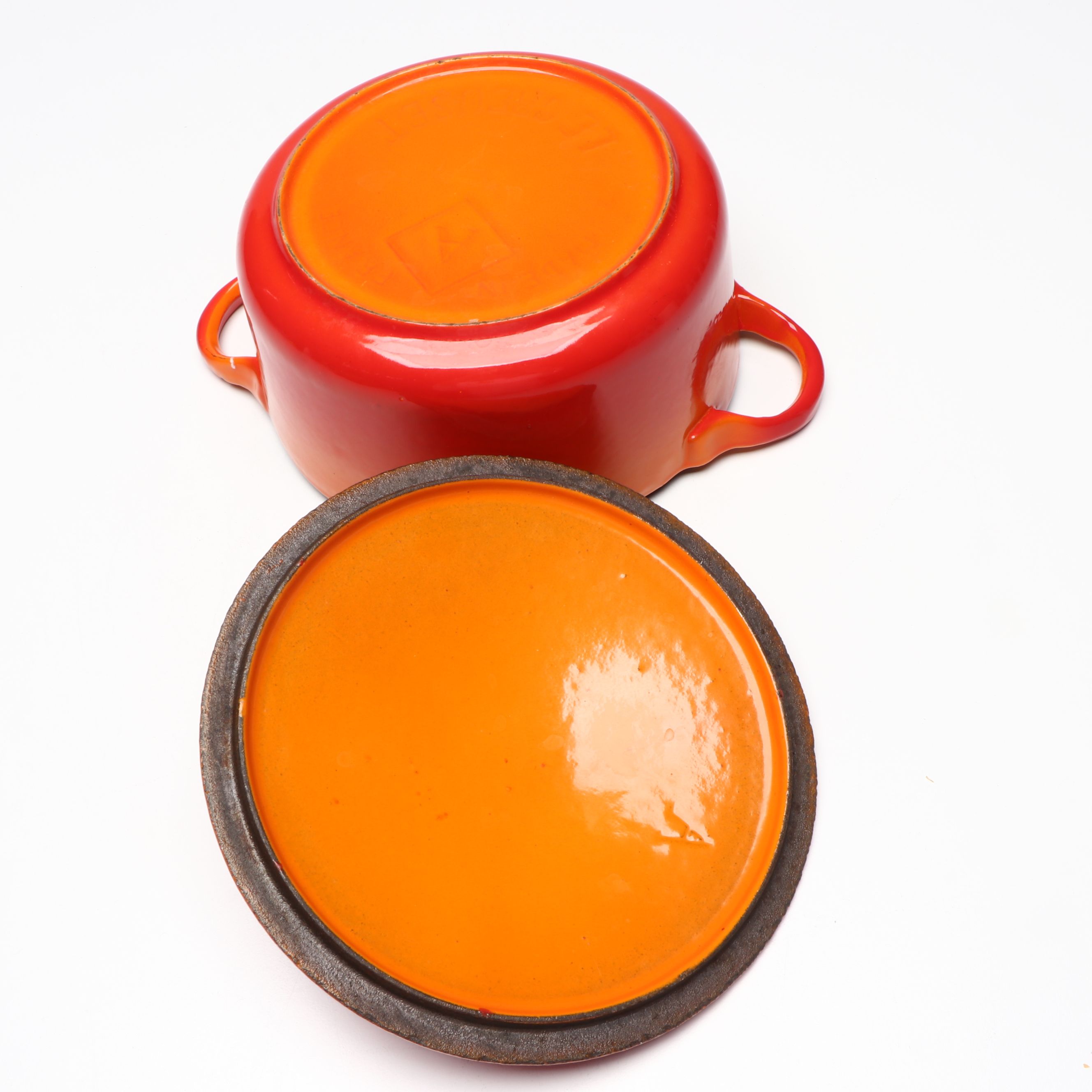 Le Creuset "Flame" Round Oven and Saucepan and Similar Dutch Oven