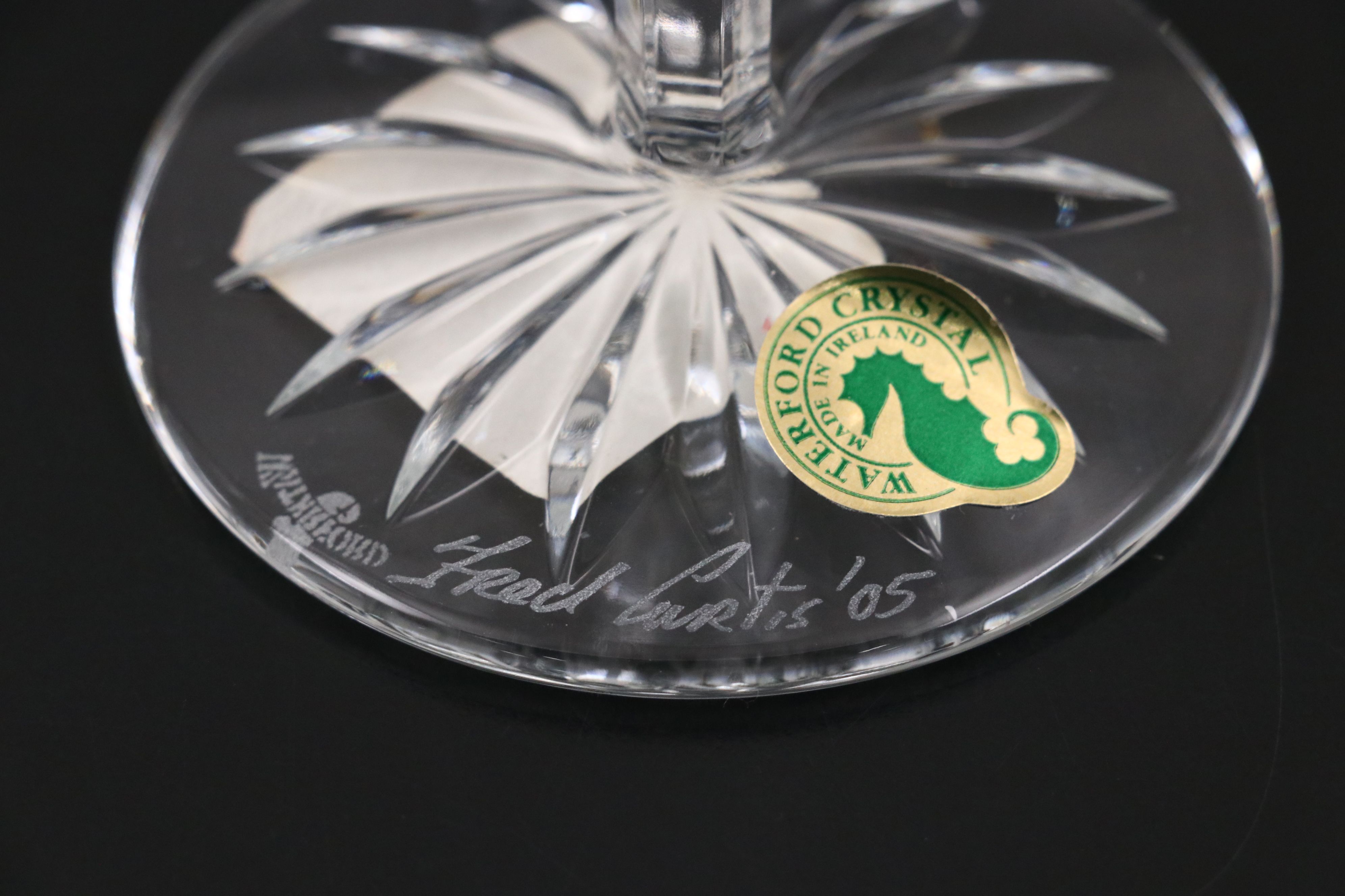 Limited Edition Waterford "12 Days of Christmas" Crystal Champagne Flutes