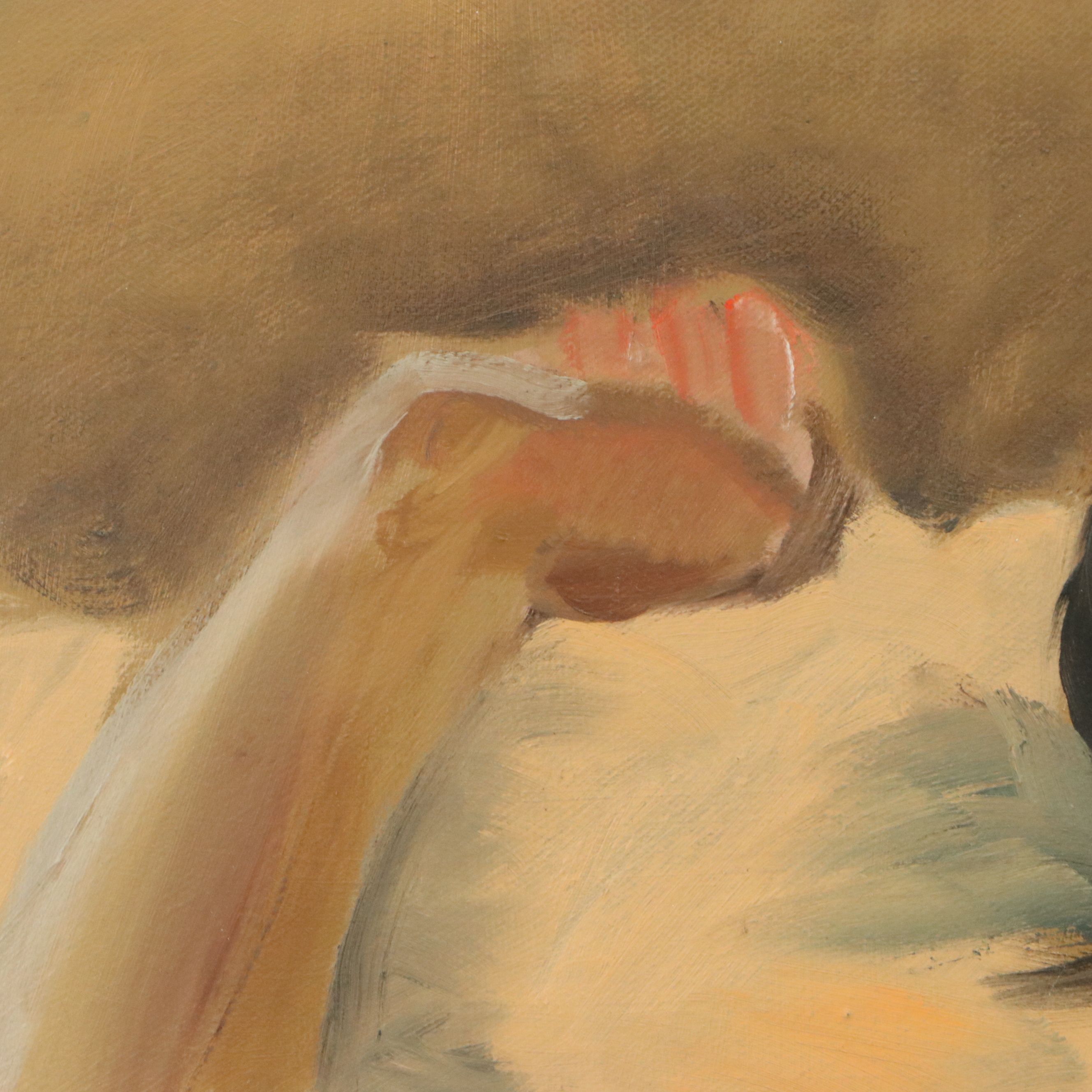 Larry Griggs Oil Painting of Reclining Female Nude