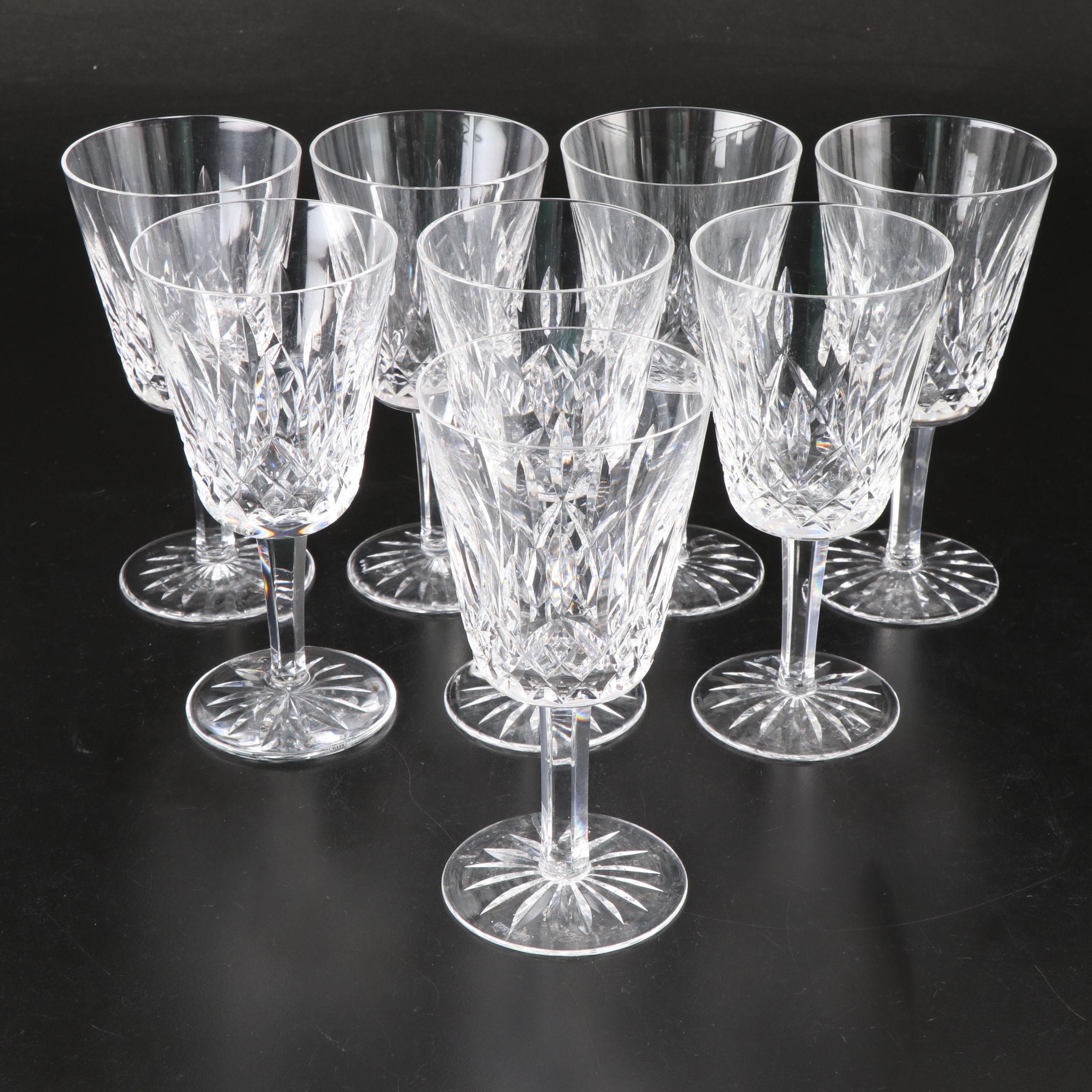 Waterford "Lismore" Crystal Water Glasses