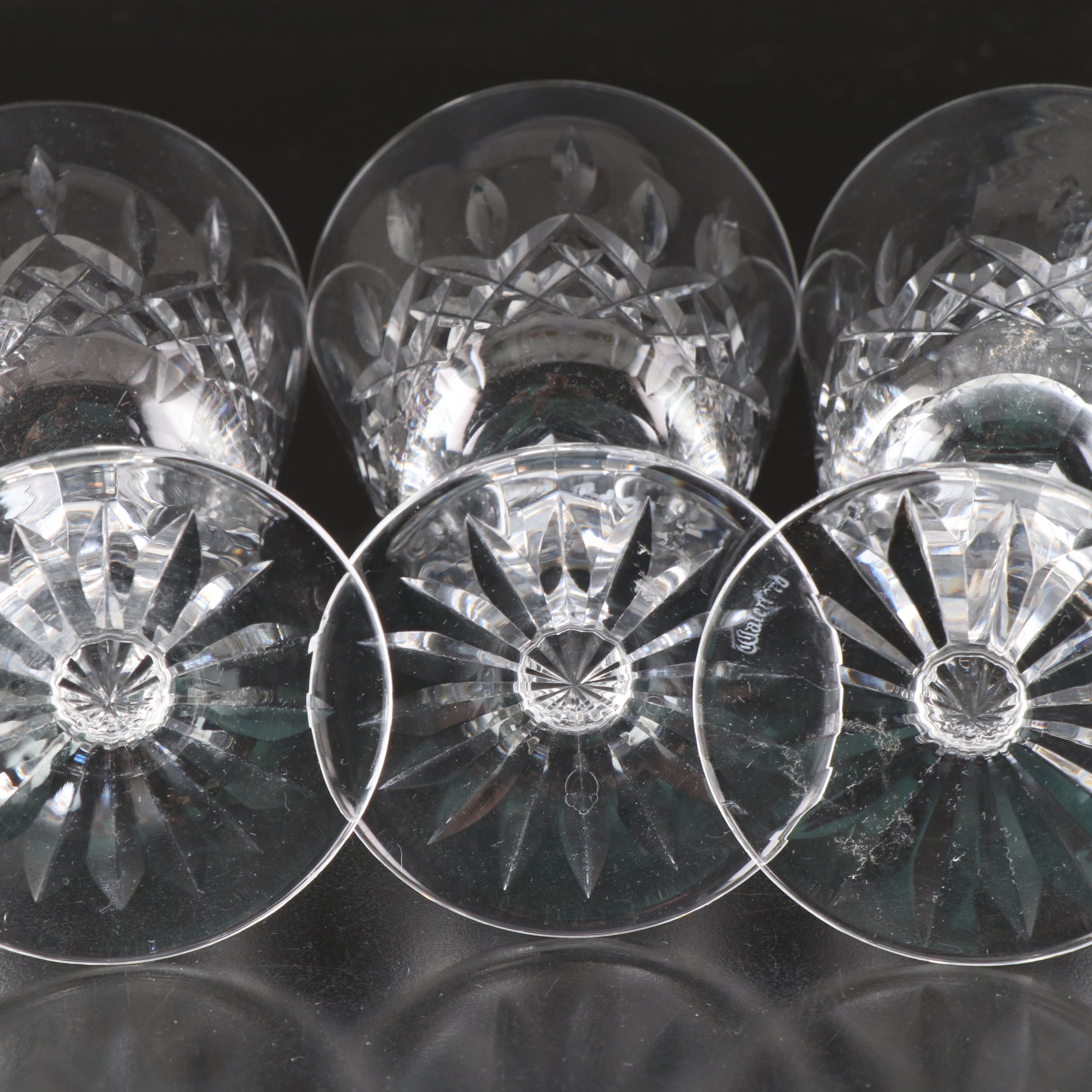 Waterford "Lismore" Crystal Water Glasses