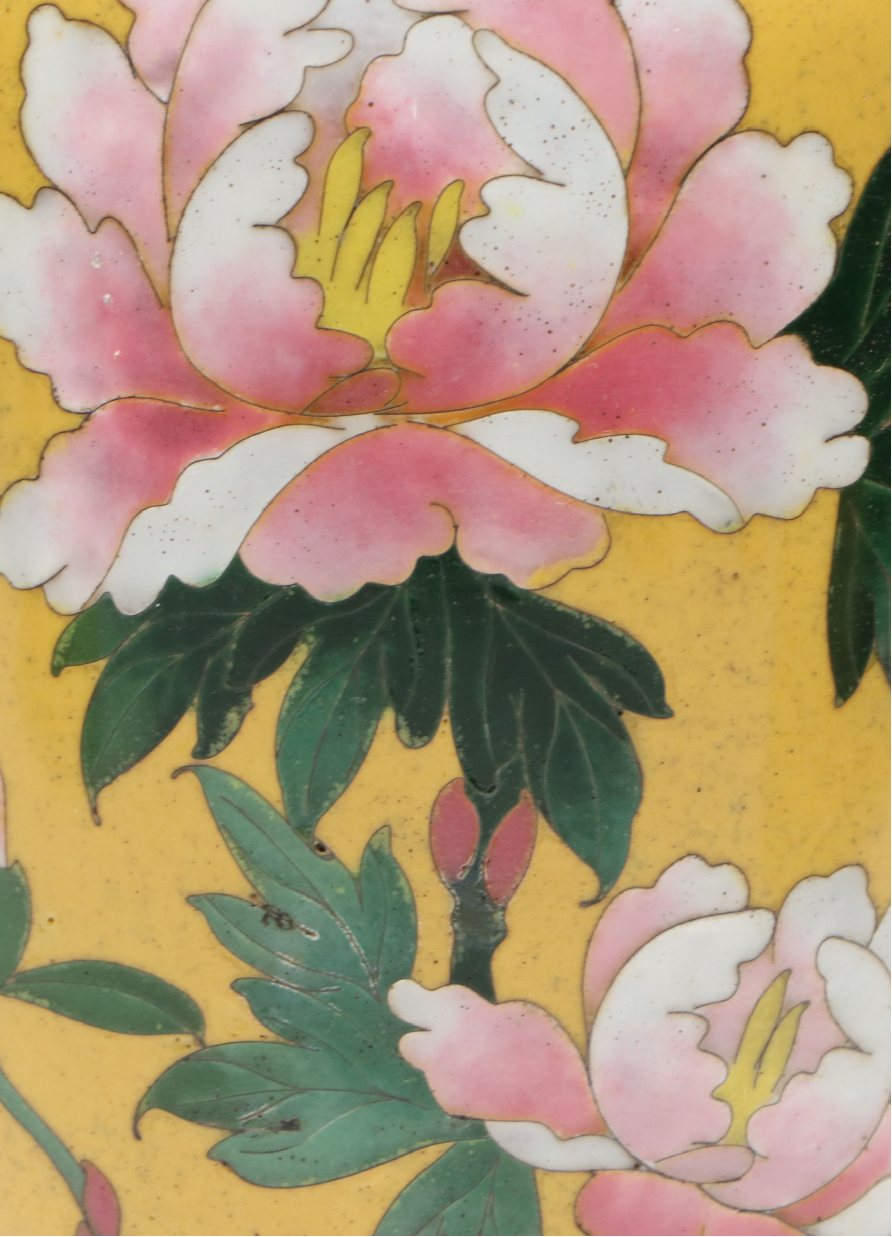 Japanese Satsuma Moriage Porcelain Vases with Other Ceramic and Cloisonné Vases