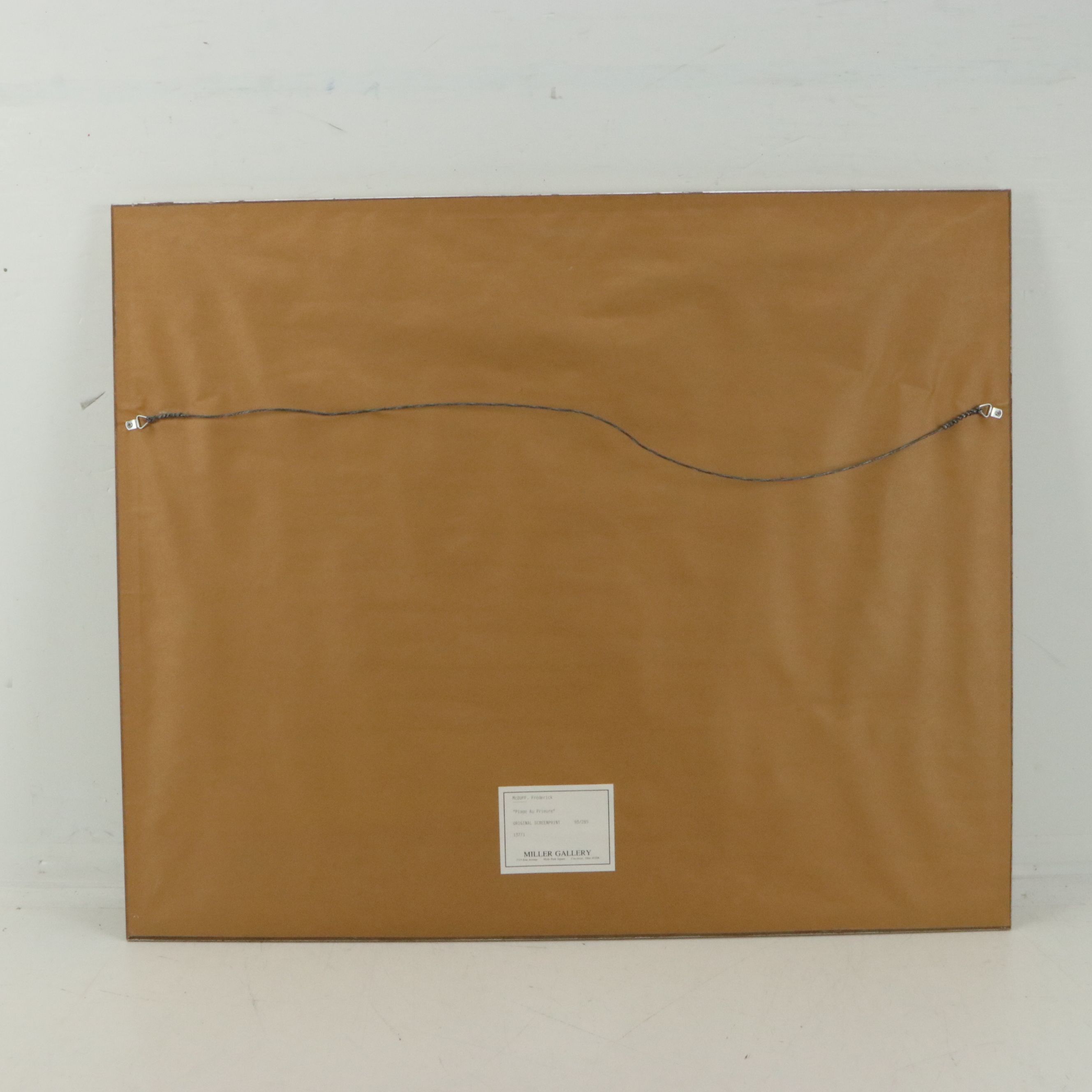 Frederick McDuff Screenprint "Plage au Prieuré," Mid to Late 20th Century