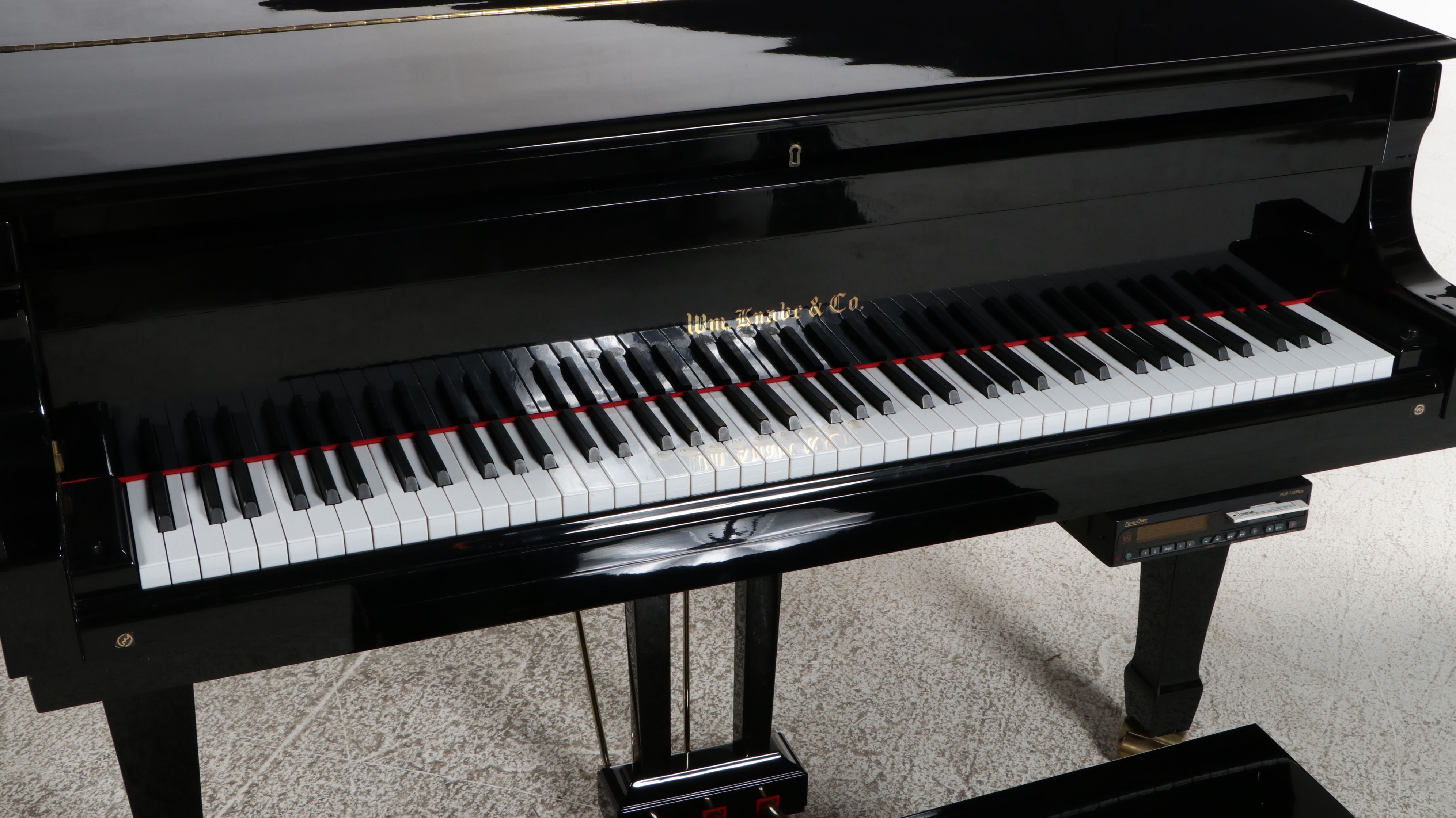 Wm. Knabe & Co. Gloss Black Grand Piano with PianoDisc Player Piano System