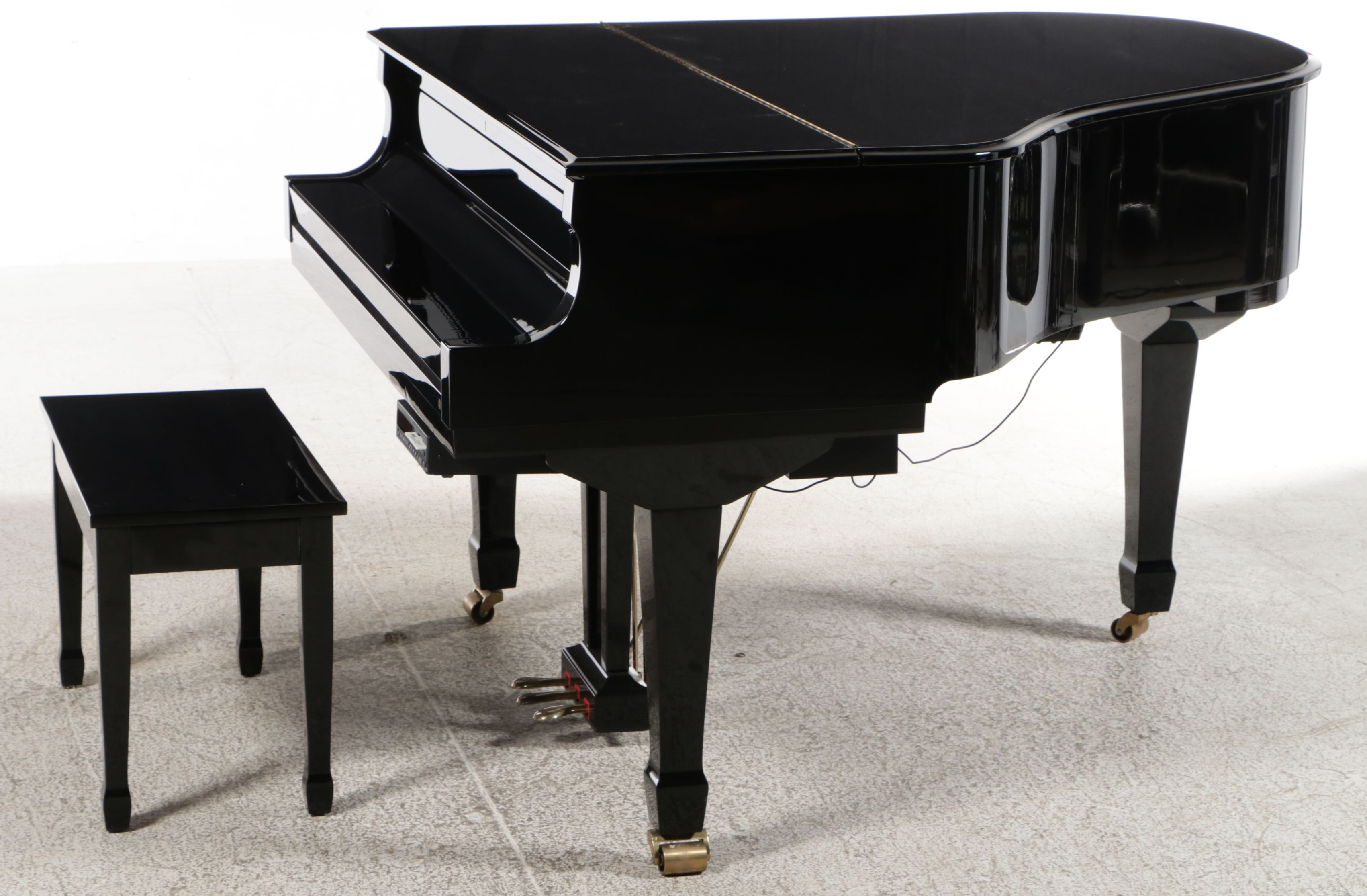 Wm. Knabe & Co. Gloss Black Grand Piano with PianoDisc Player Piano System