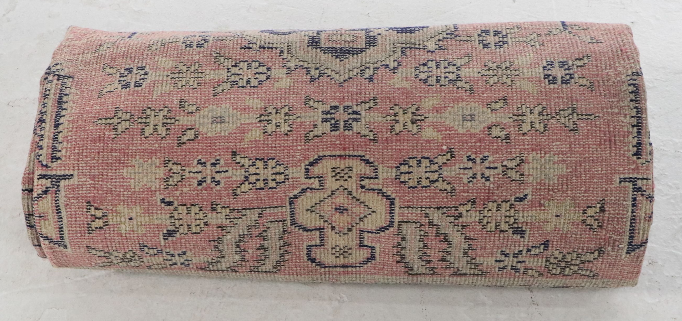 7'4 x 9'9 Hand-Knotted Turkish Oushak Area Rug