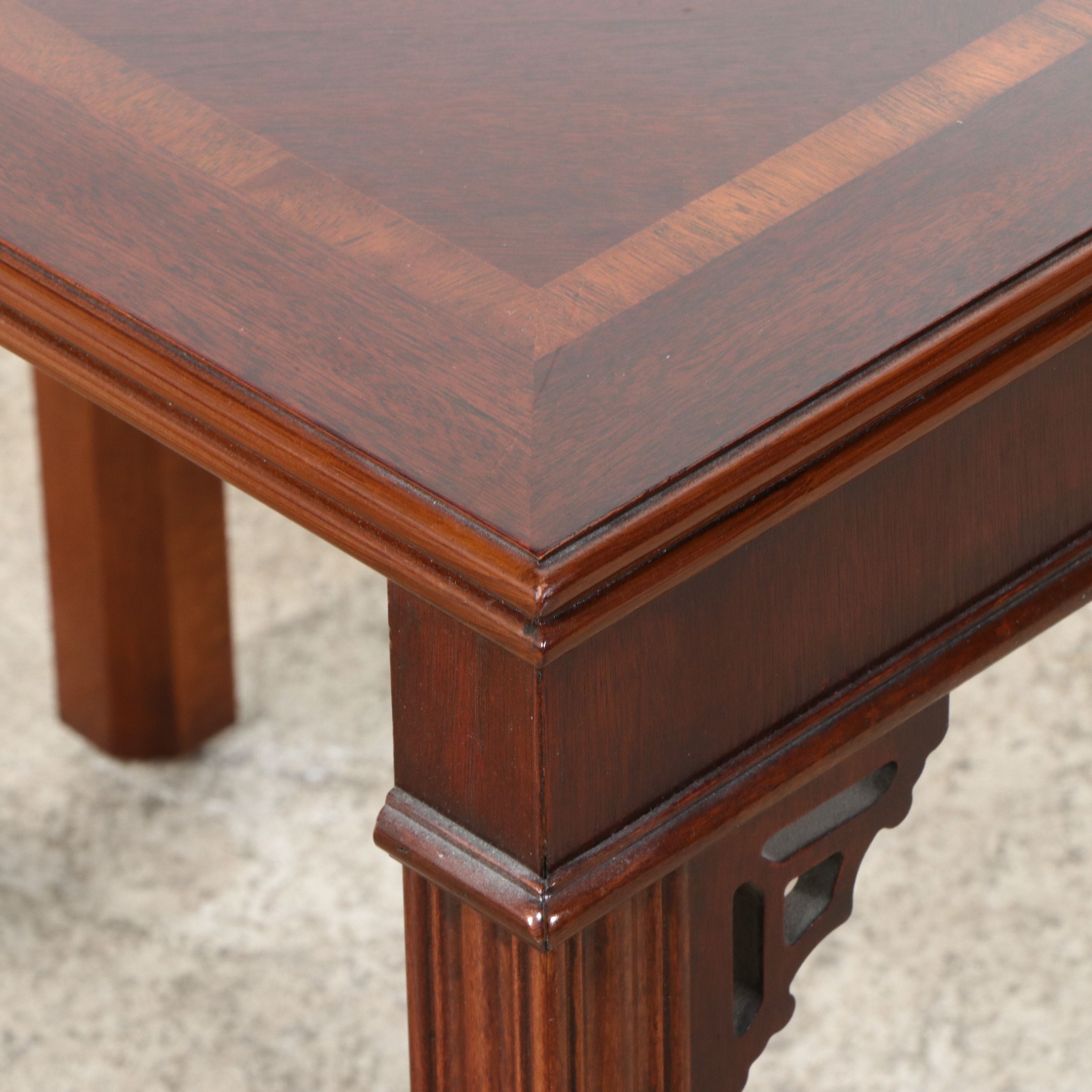 Lane Chinese Chippendale Style Mahogany Nesting Tables
