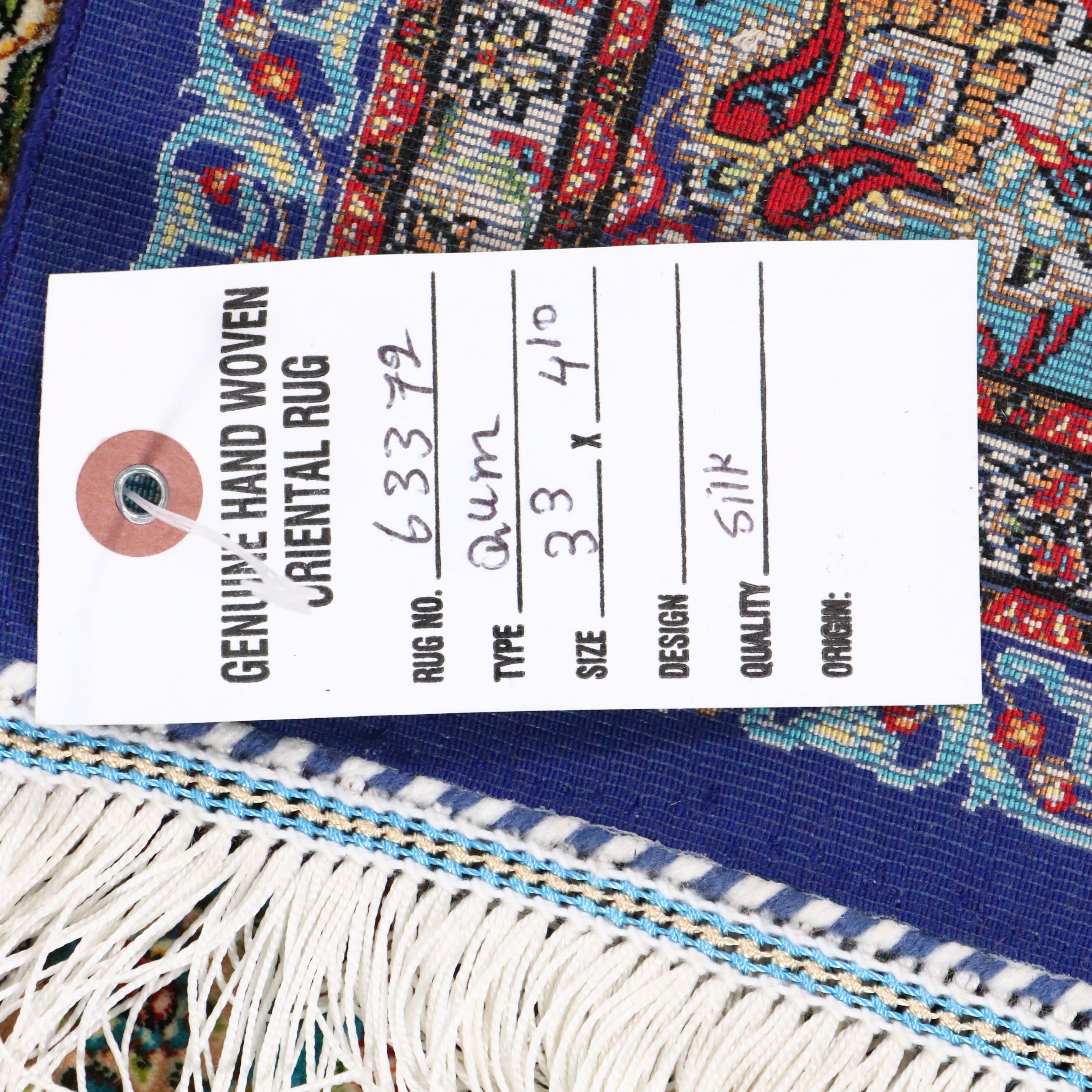 3'4 x 5'5 Machine Made Sino-Persian Qom Area Rug