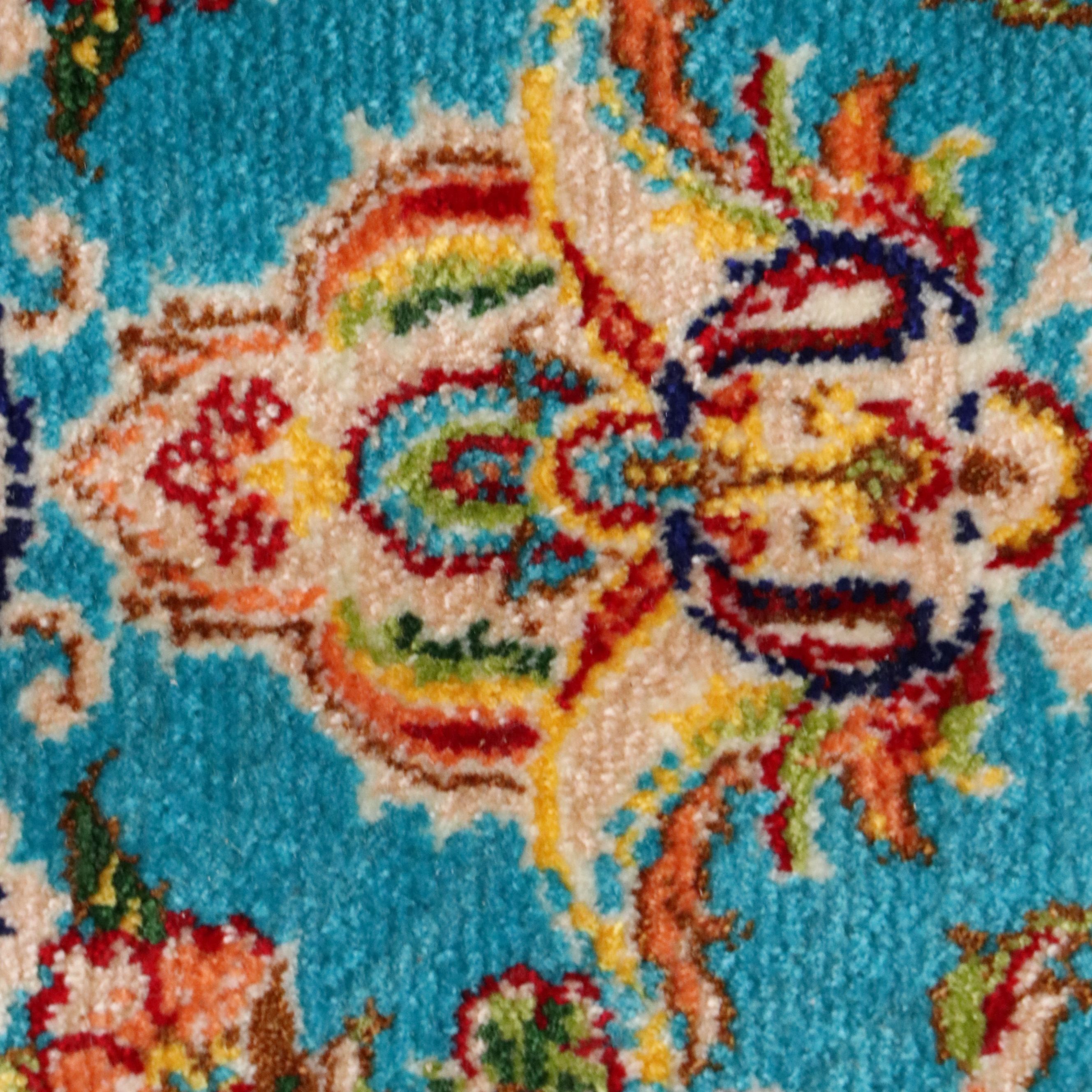 3'4 x 5'5 Machine Made Sino-Persian Qom Area Rug