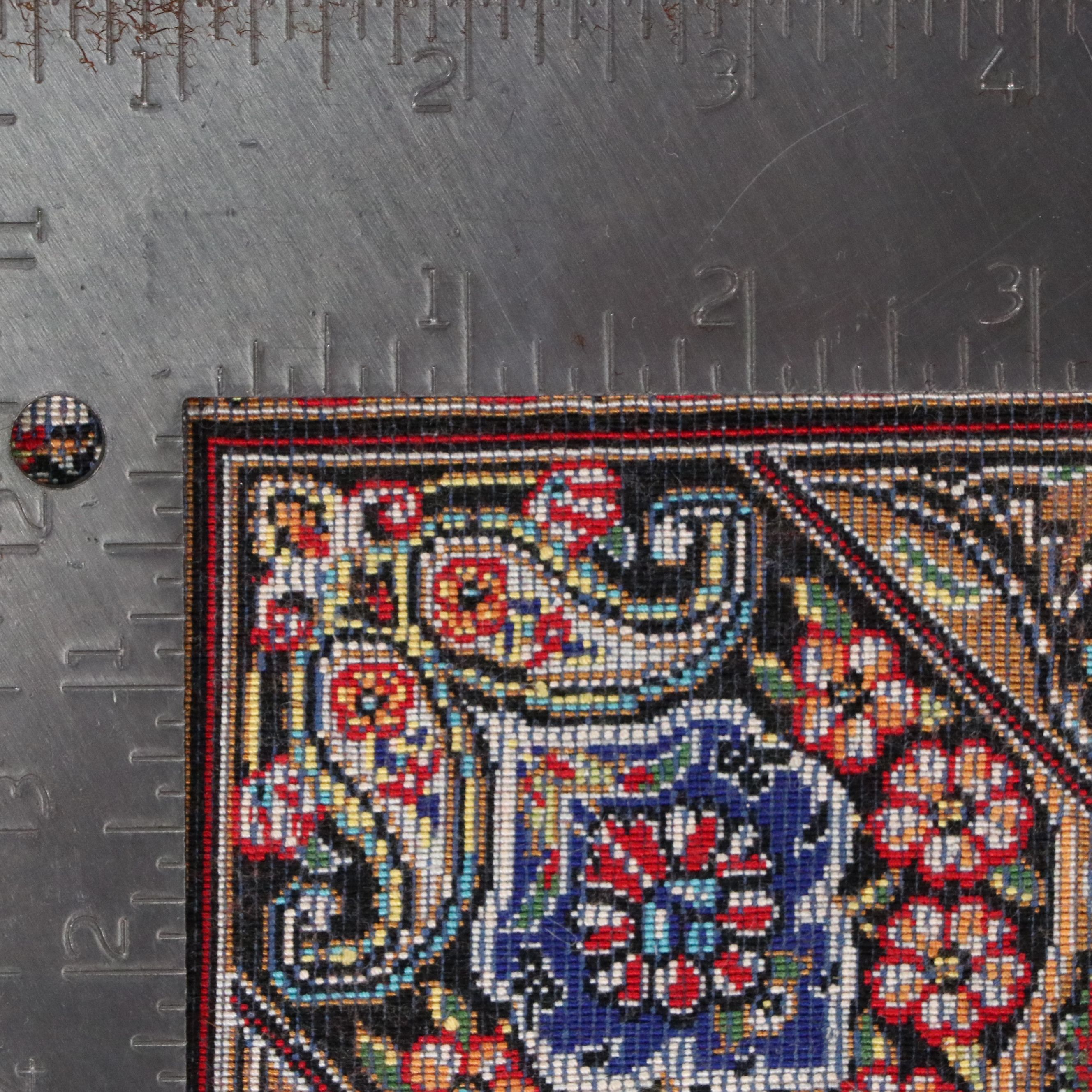 3'4 x 5'5 Machine Made Sino-Persian Qom Area Rug