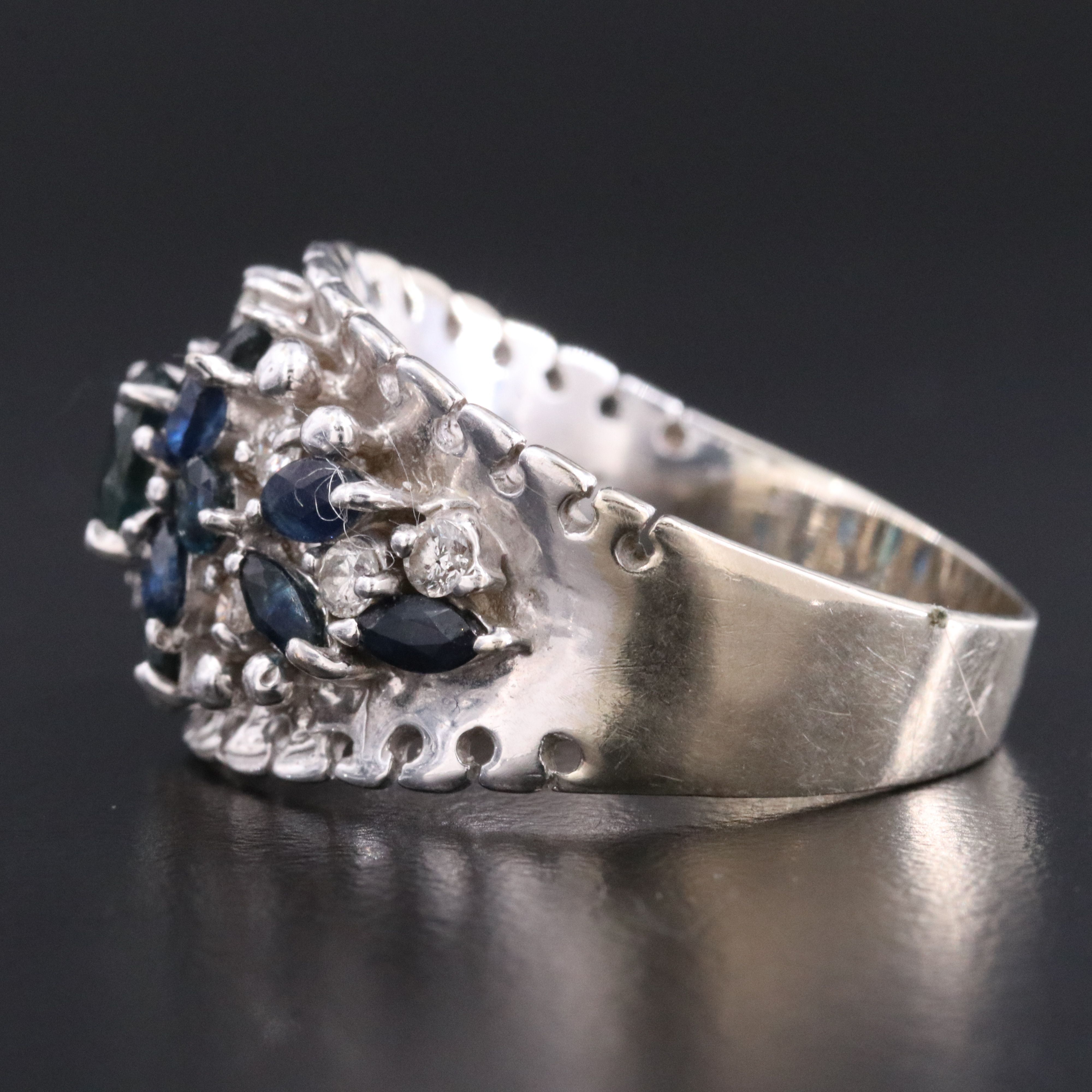 14K Sapphire and Diamond Ring