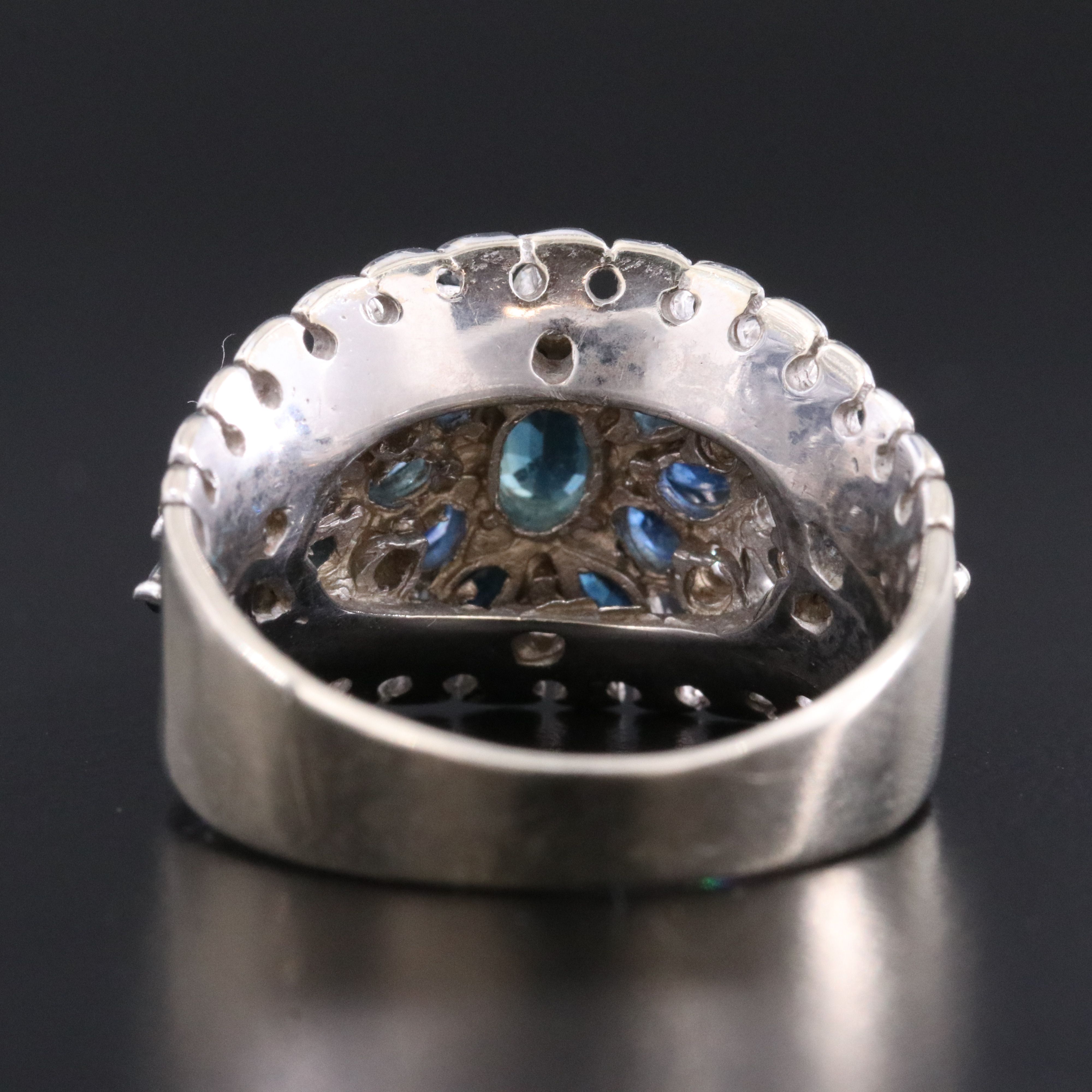 14K Sapphire and Diamond Ring