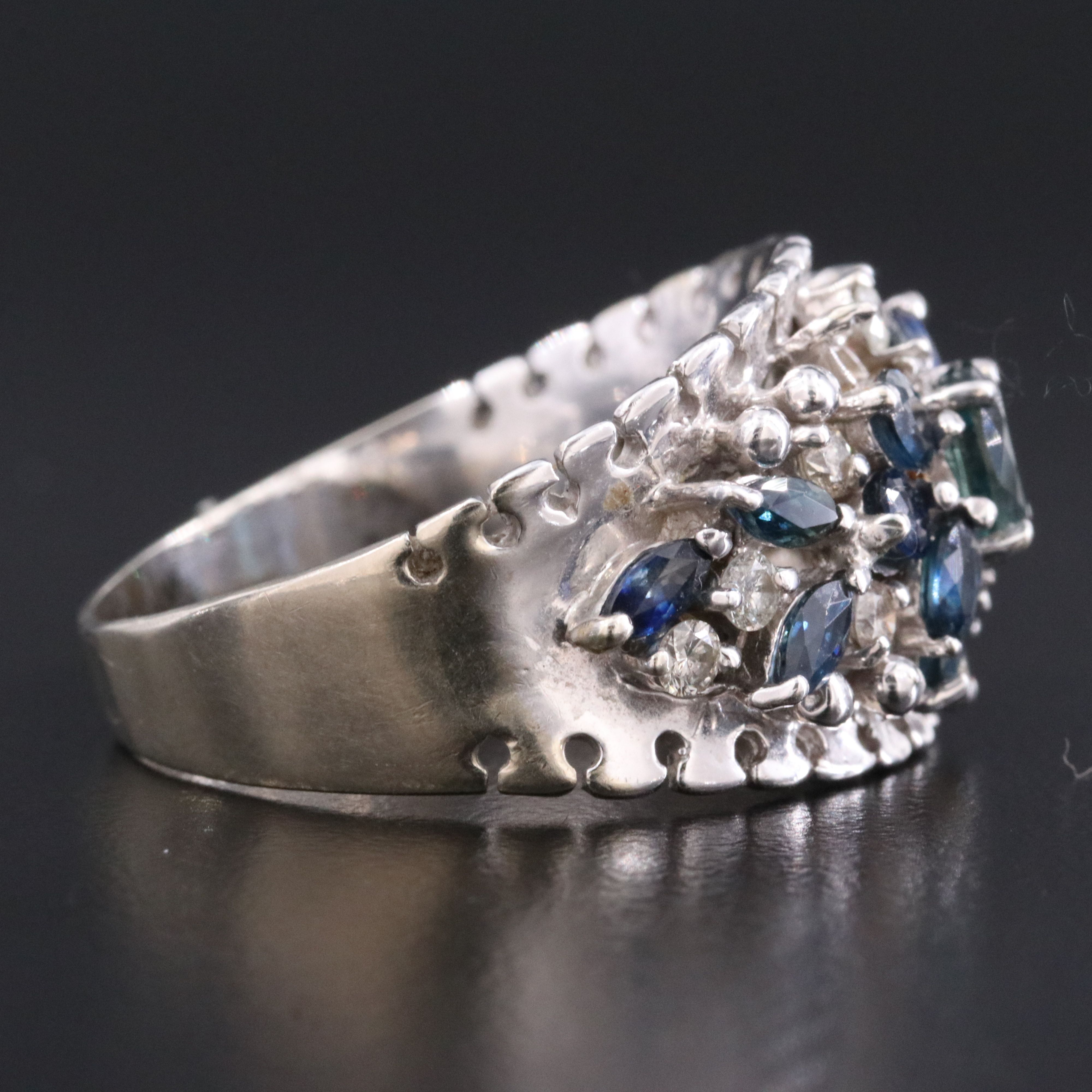 14K Sapphire and Diamond Ring