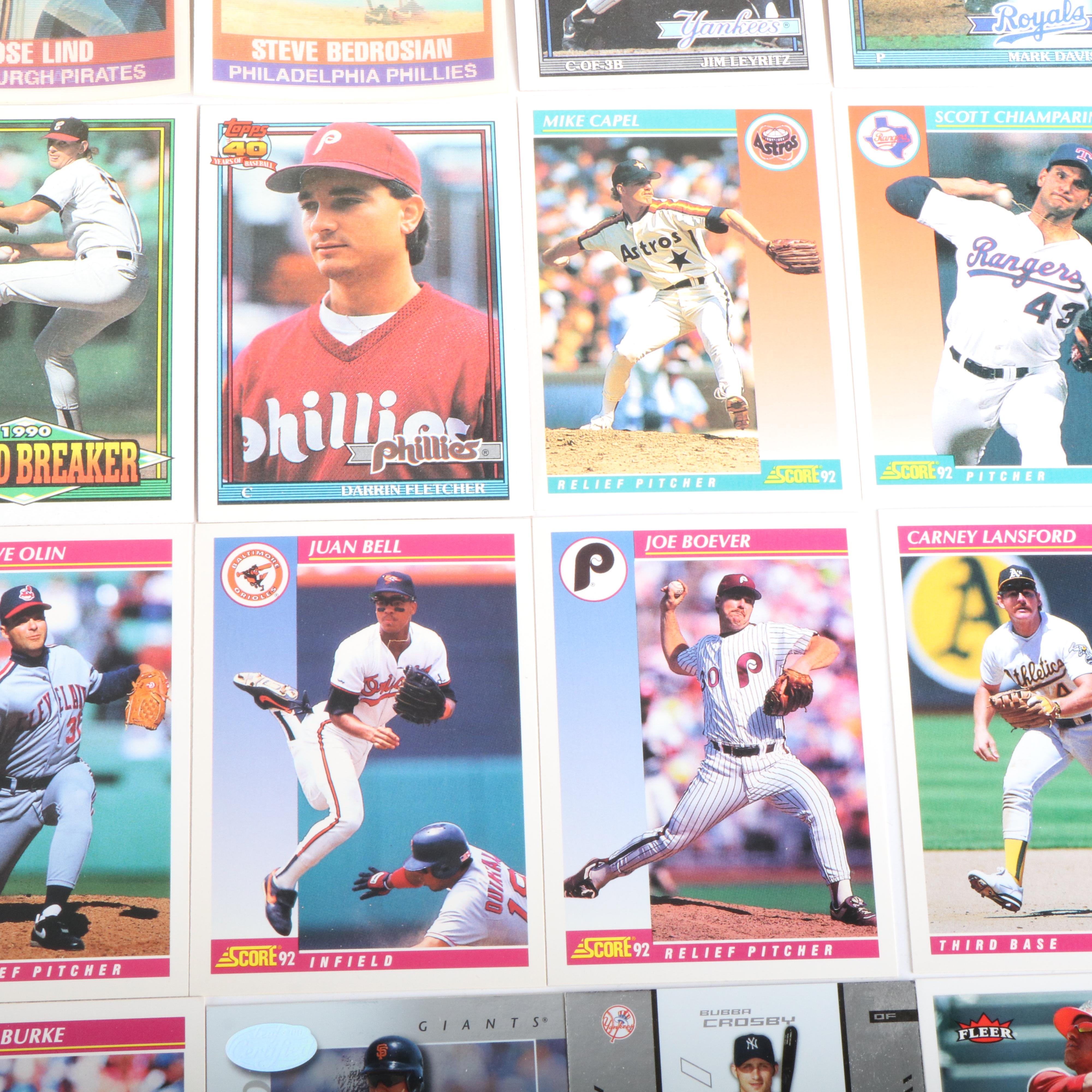 Large Collection of Late 80s to Early 90s Baseball Cards