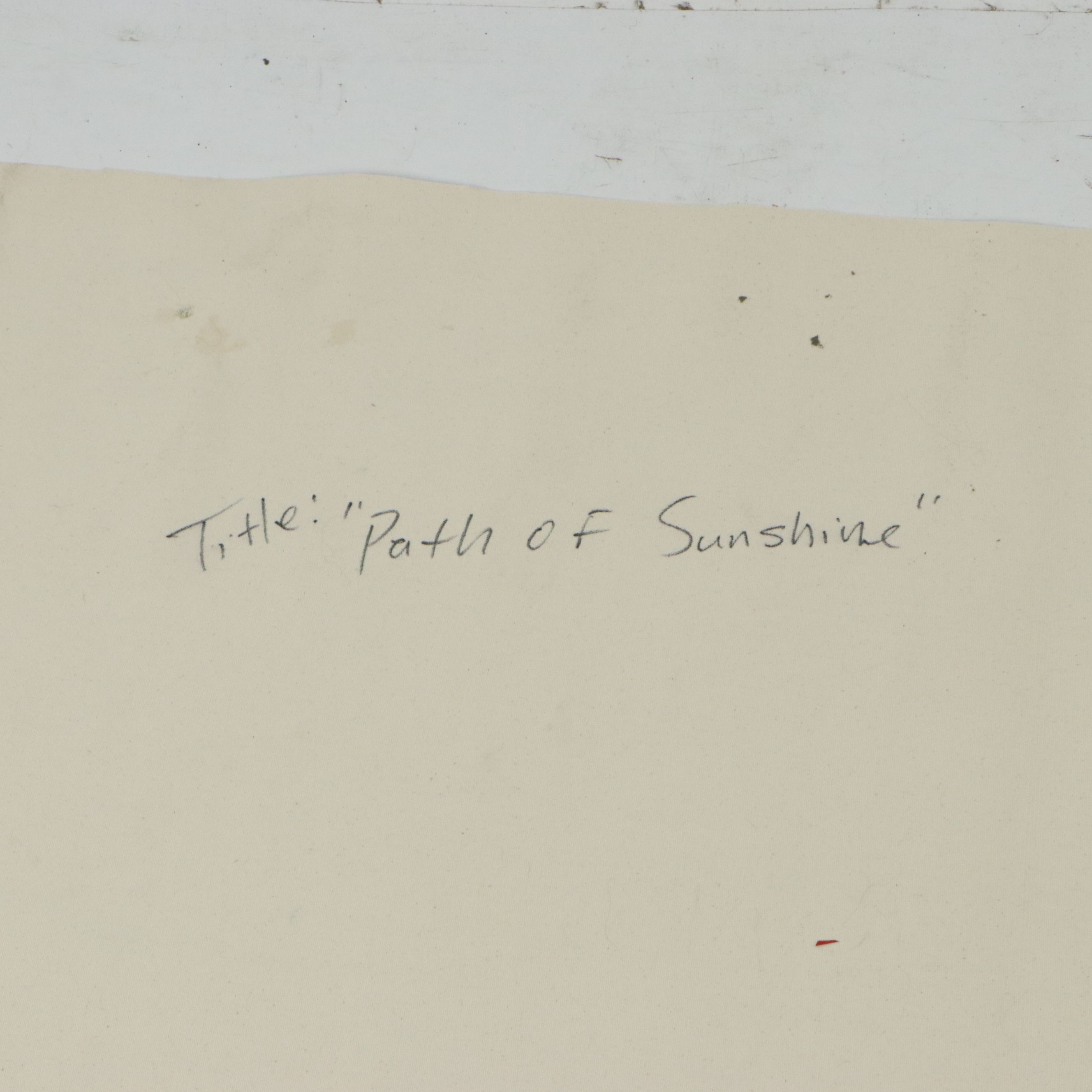 Mark Whitmarsh Acrylic Painting "Sunshine Path," 2026