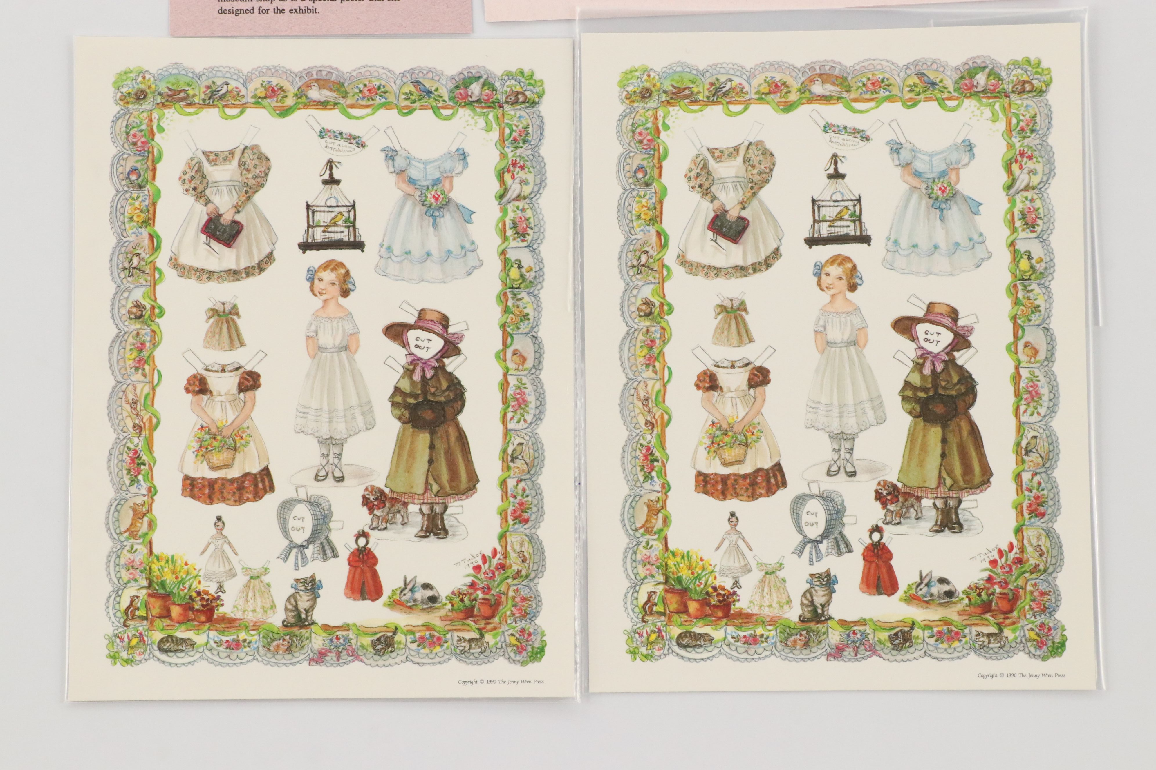 Signed "Tasha Tudor's Sketchbook" with Tasha Tudor Prints and More Ephemera