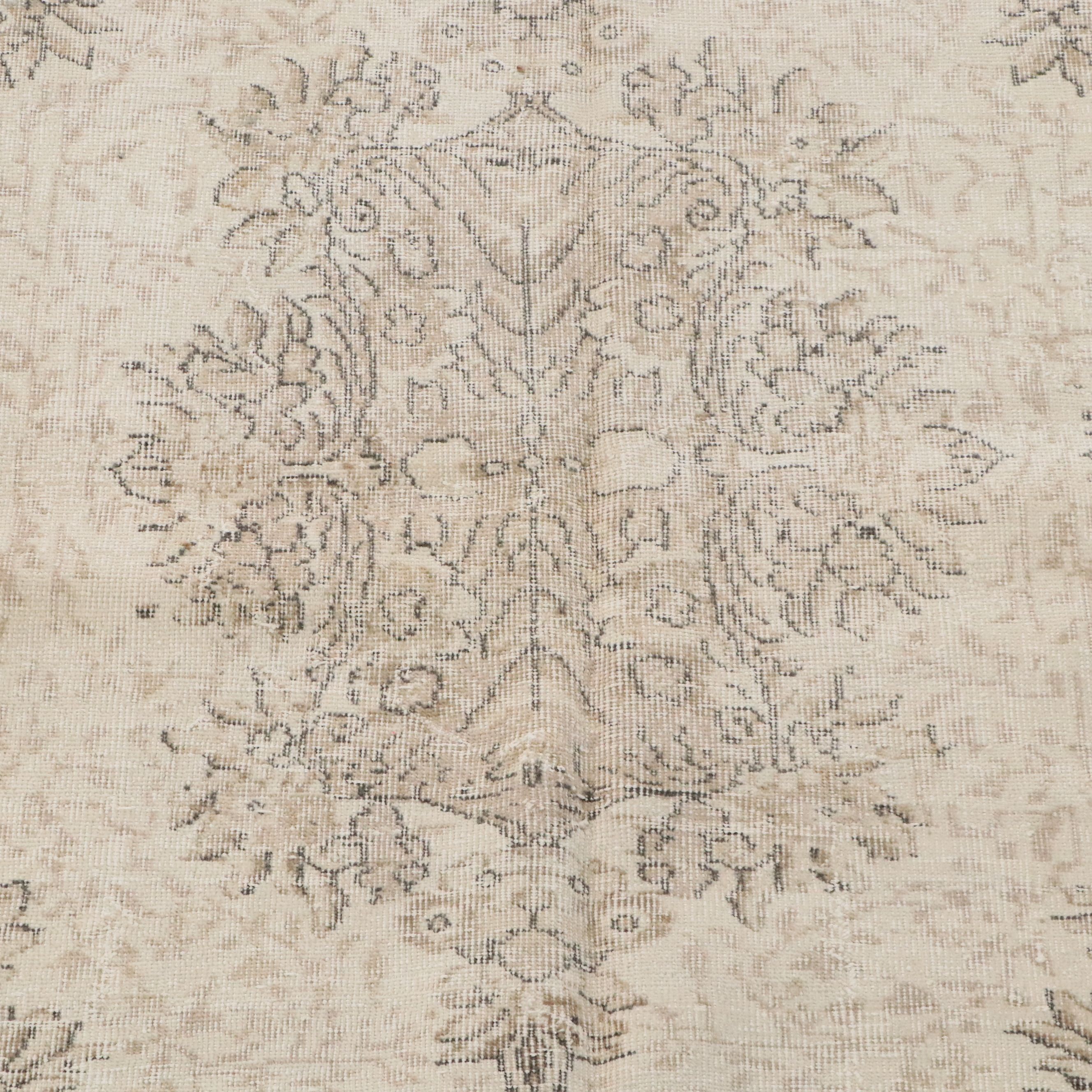 5'3 x 9'1 Hand-Knotted Turkish Oushak Area Rug