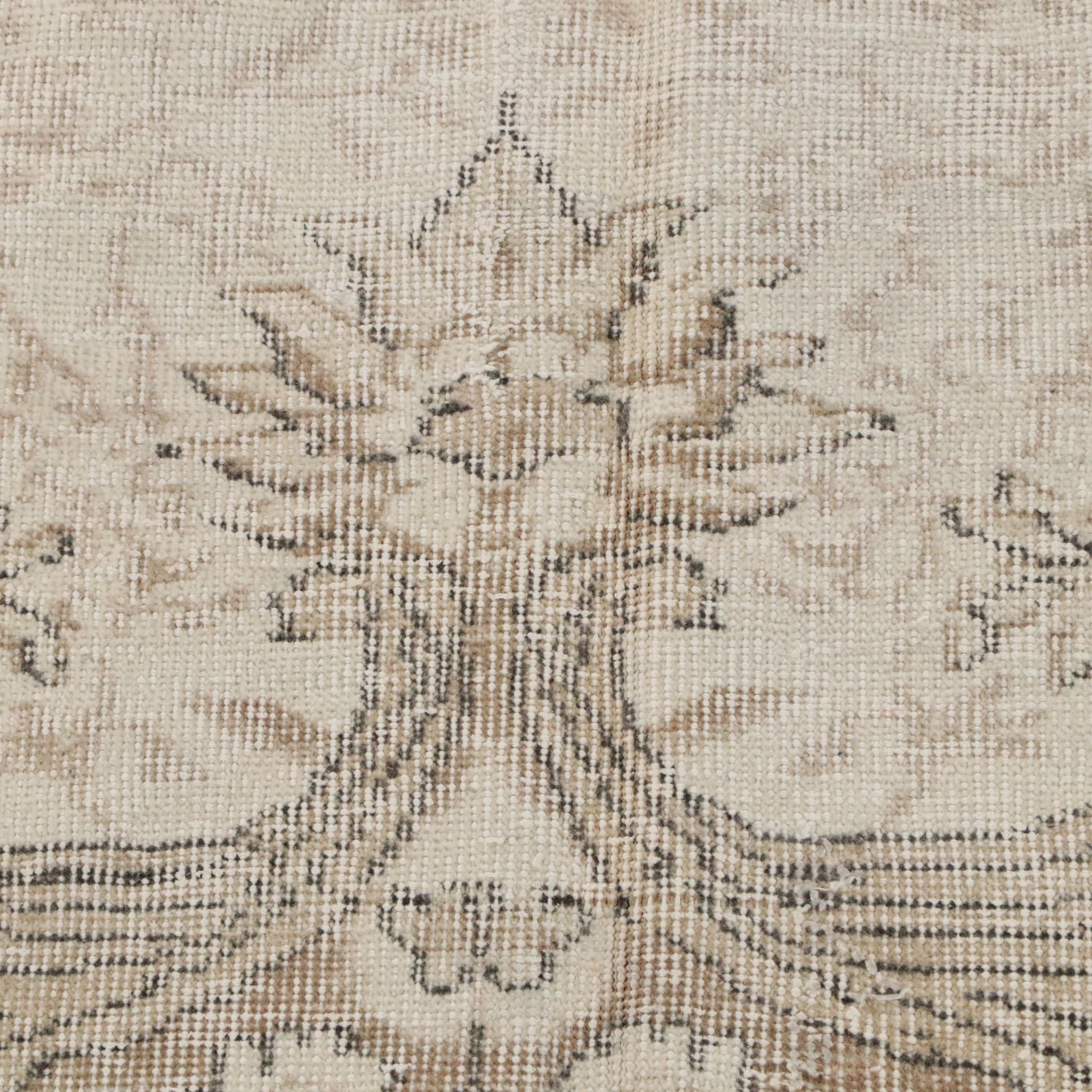 5'3 x 9'1 Hand-Knotted Turkish Oushak Area Rug