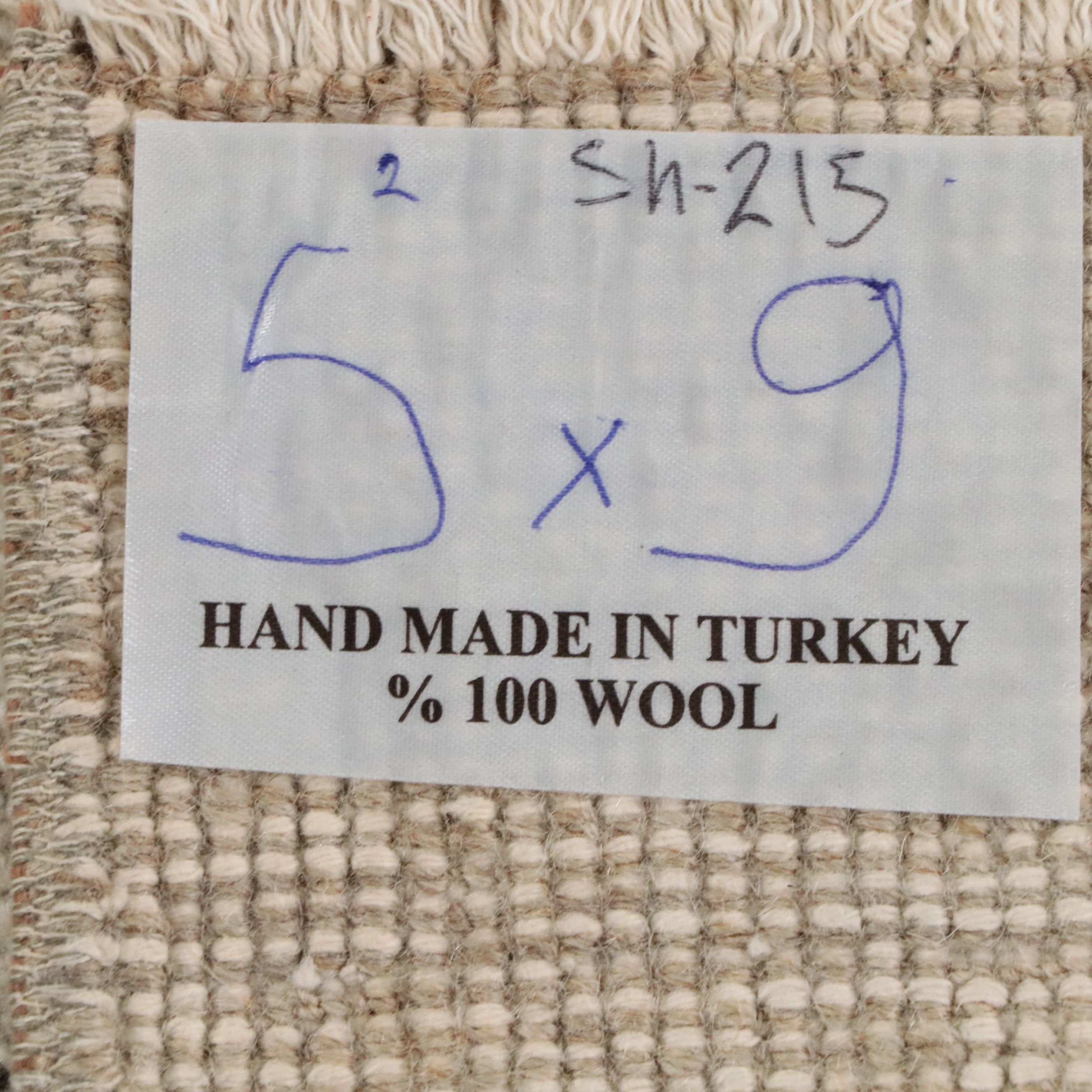 5'3 x 9'1 Hand-Knotted Turkish Oushak Area Rug