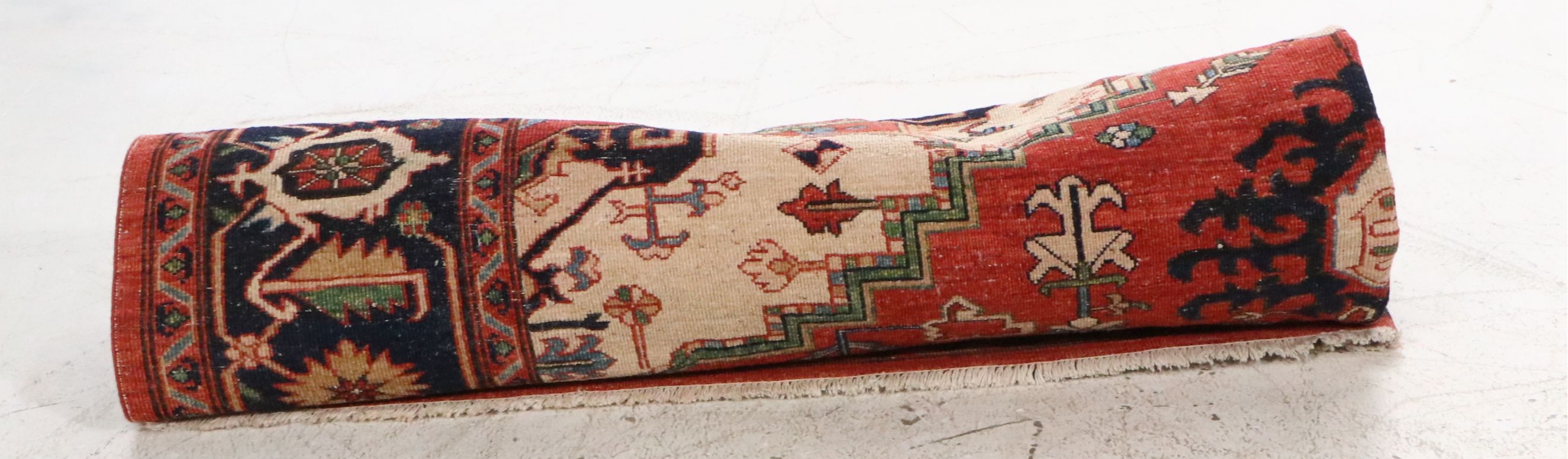 7'11 x 9'8 Hand-Knotted Persian Heriz Area Rug