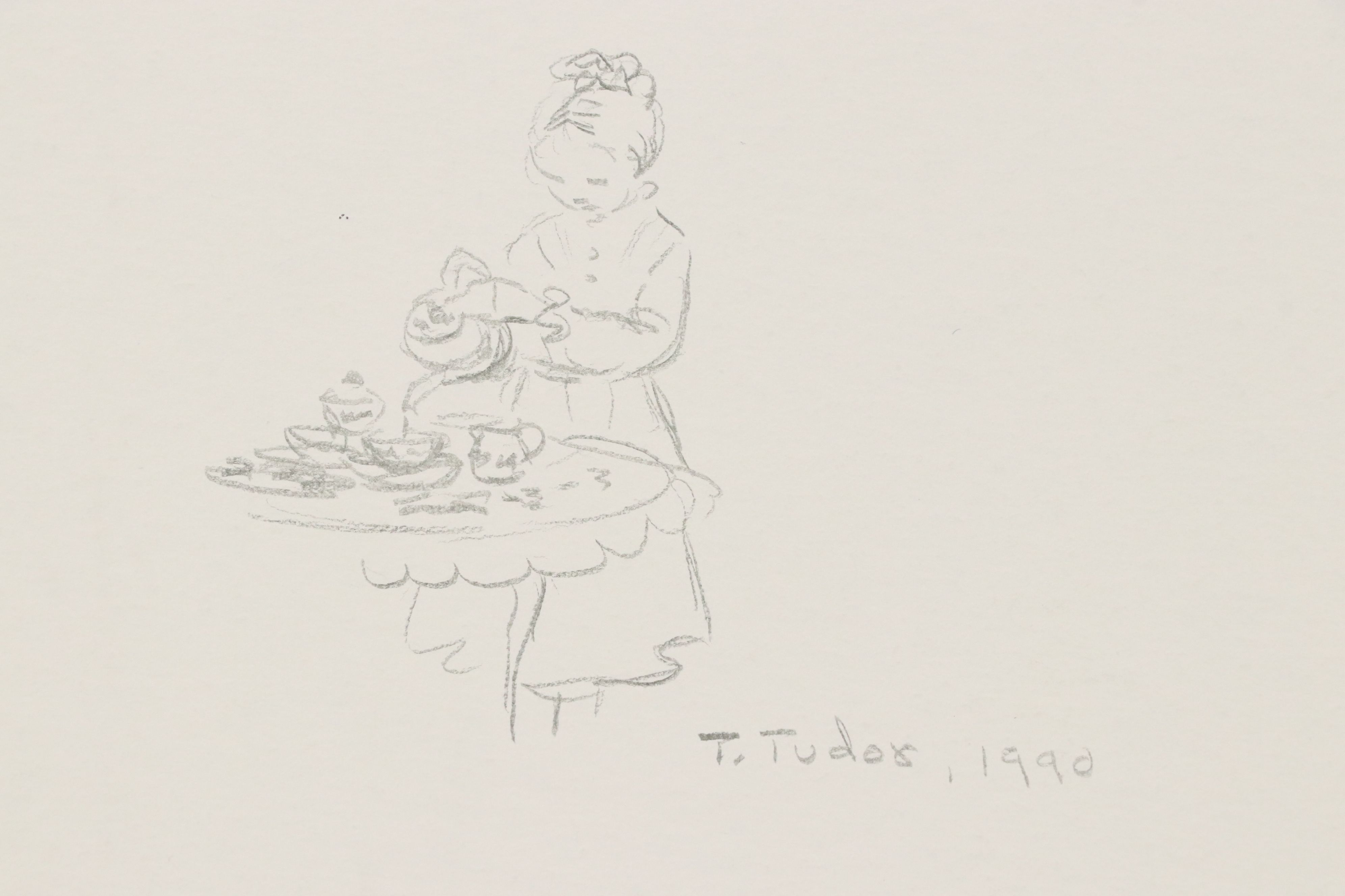 Signed "Tasha Tudor's Sketchbook" with Tasha Tudor Prints and More Ephemera