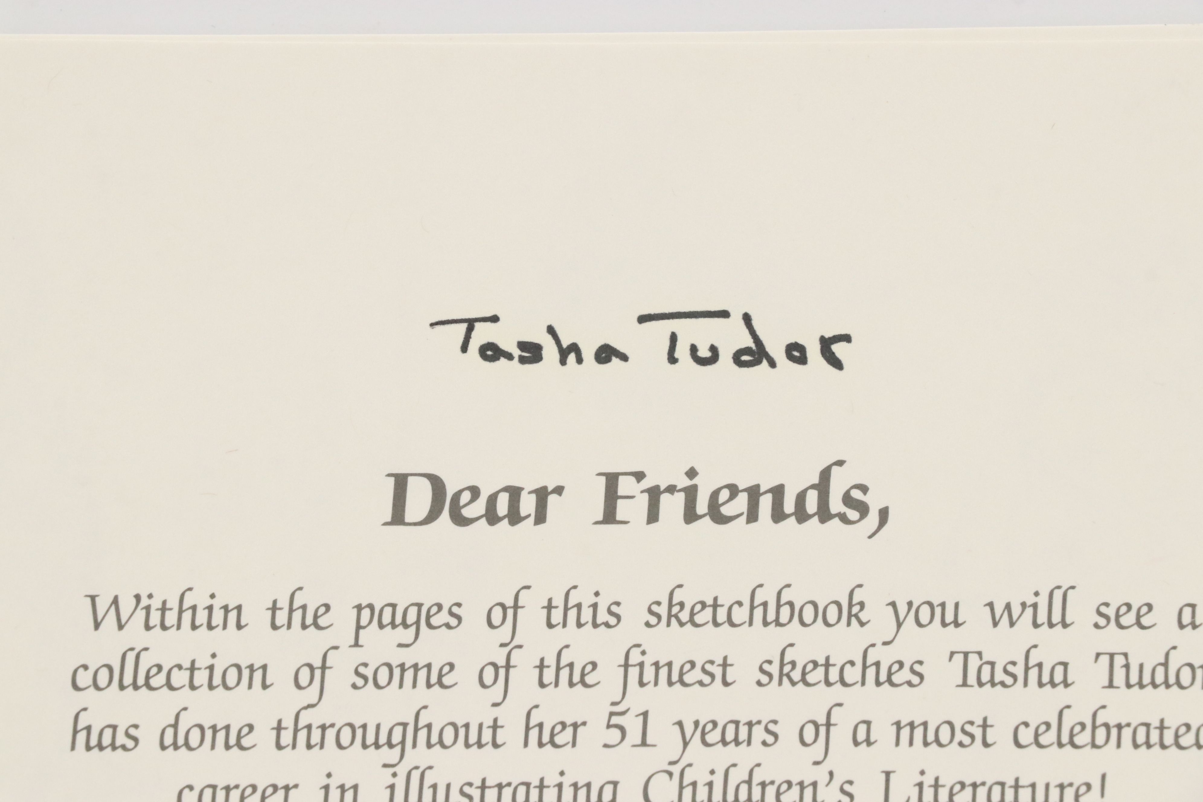Signed "Tasha Tudor's Sketchbook" with Tasha Tudor Prints and More Ephemera
