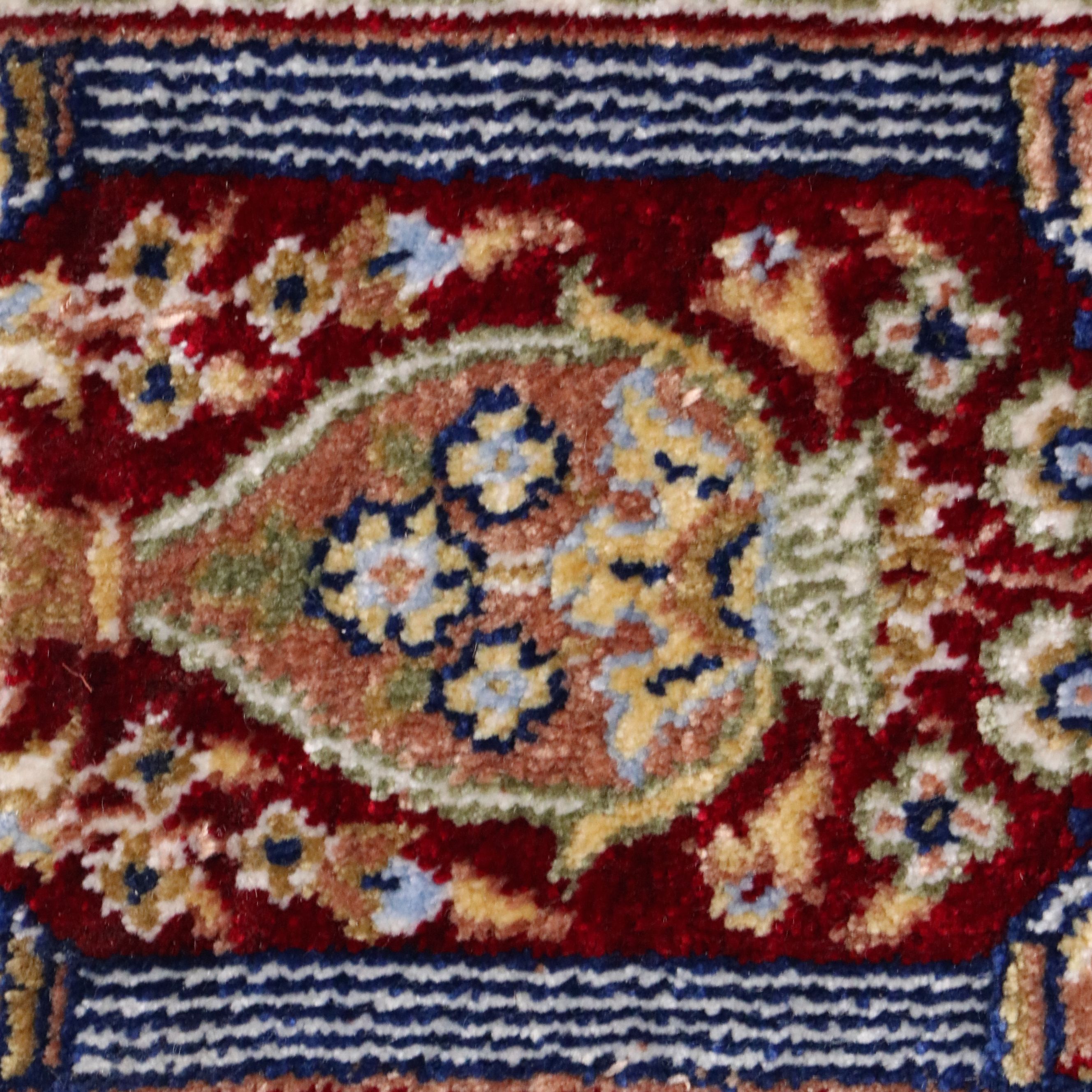 2' x 3'5 Machine Made Sino-Persian Qom Accent Rug