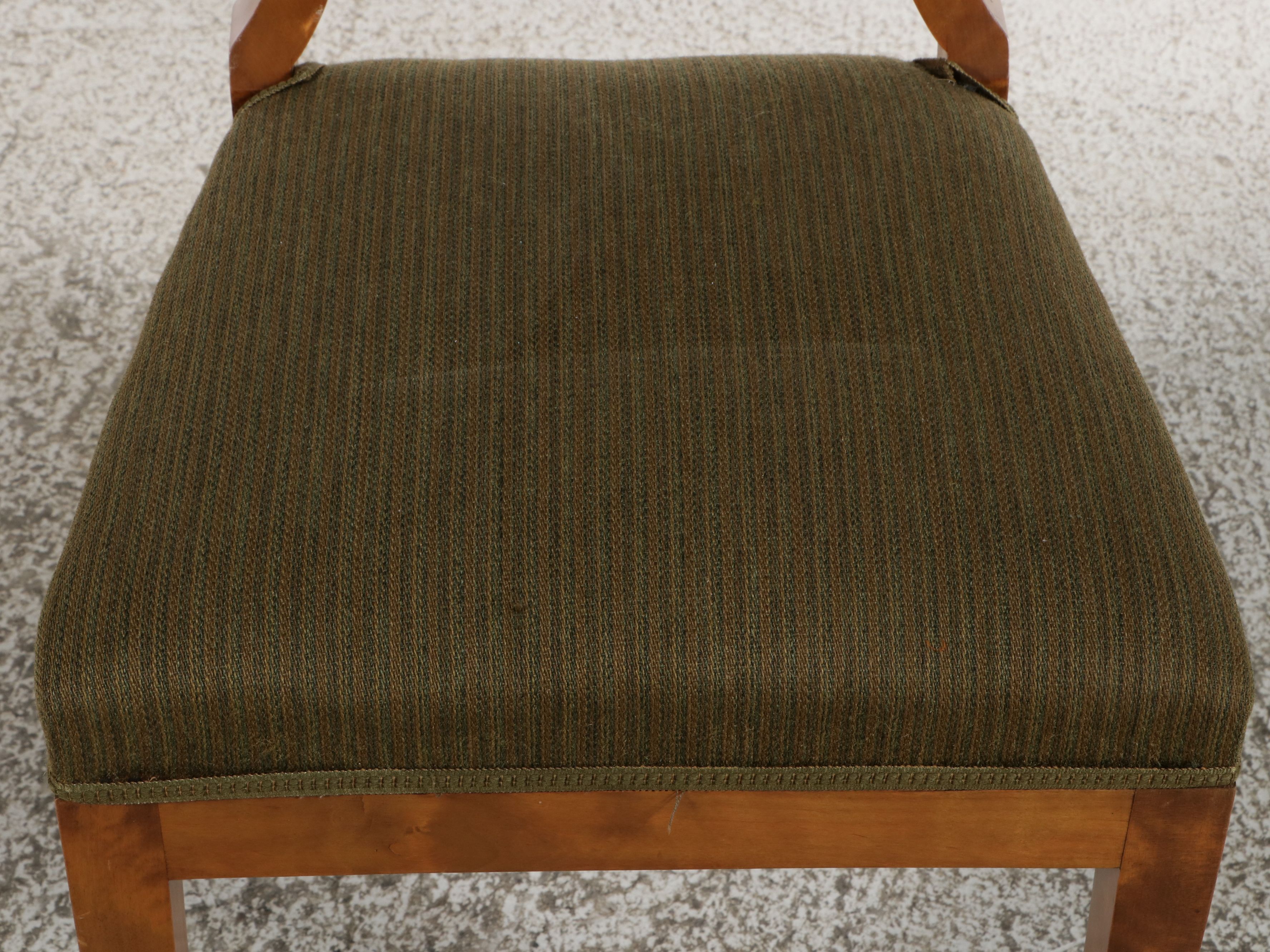 Biedermeier Bird's-Eye Maple Side Chair, 19th Century