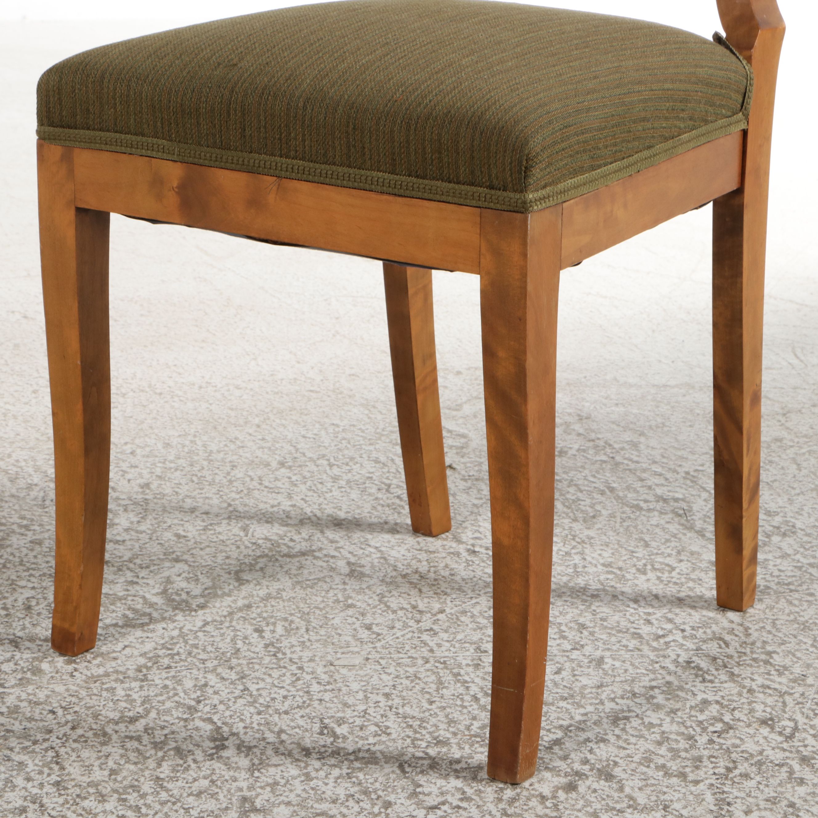 Biedermeier Bird's-Eye Maple Side Chair, 19th Century