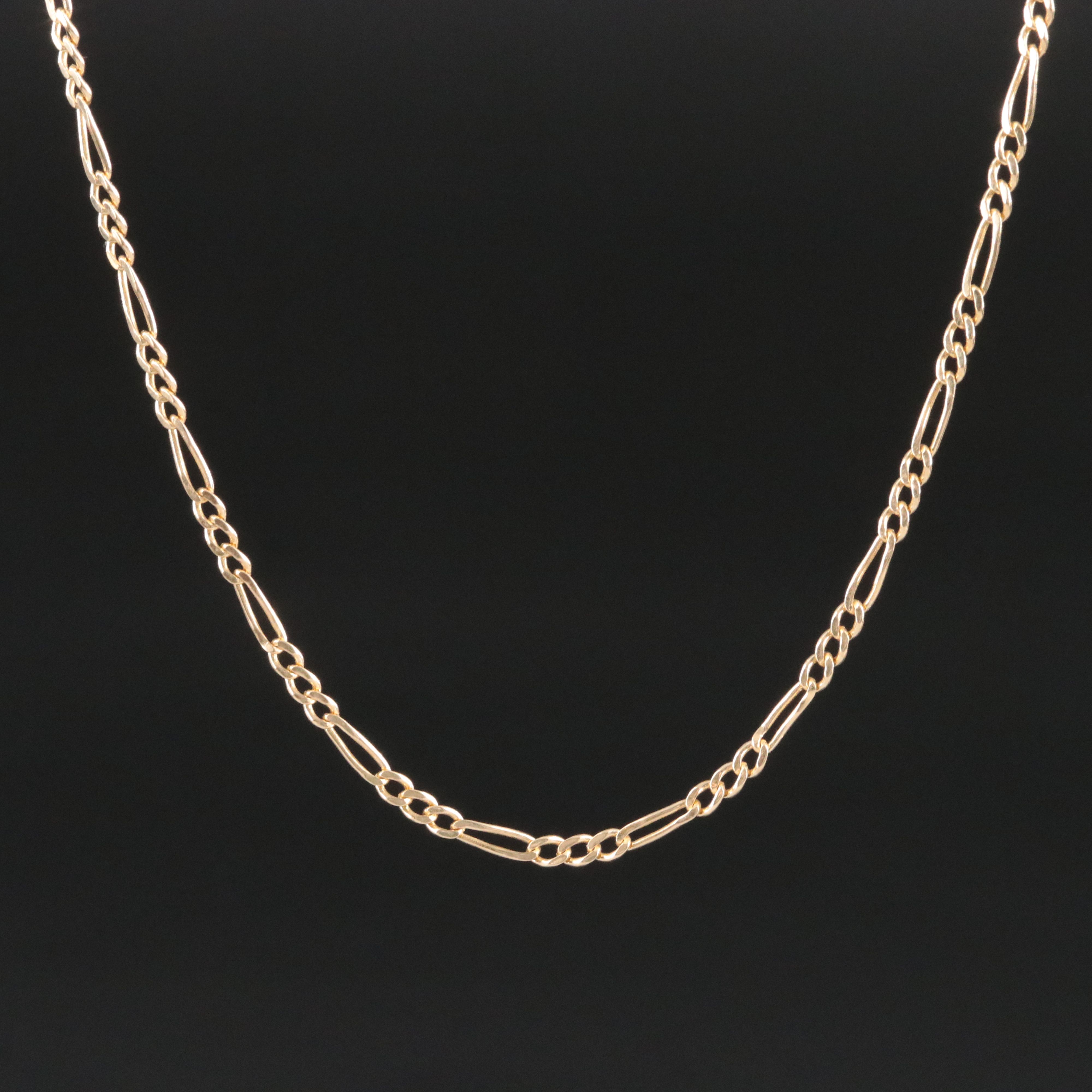 14K Figaro Chain Necklace