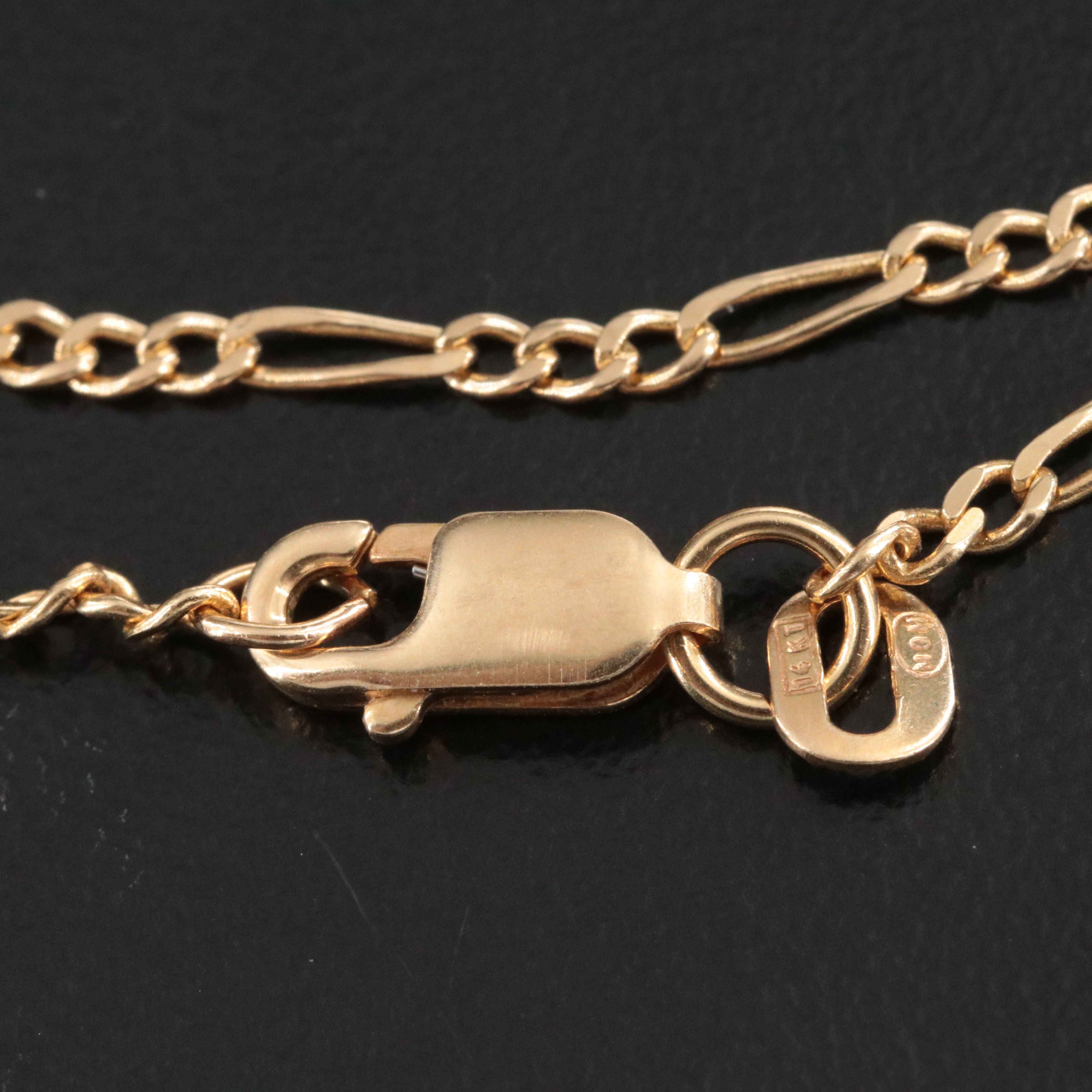 14K Figaro Chain Necklace