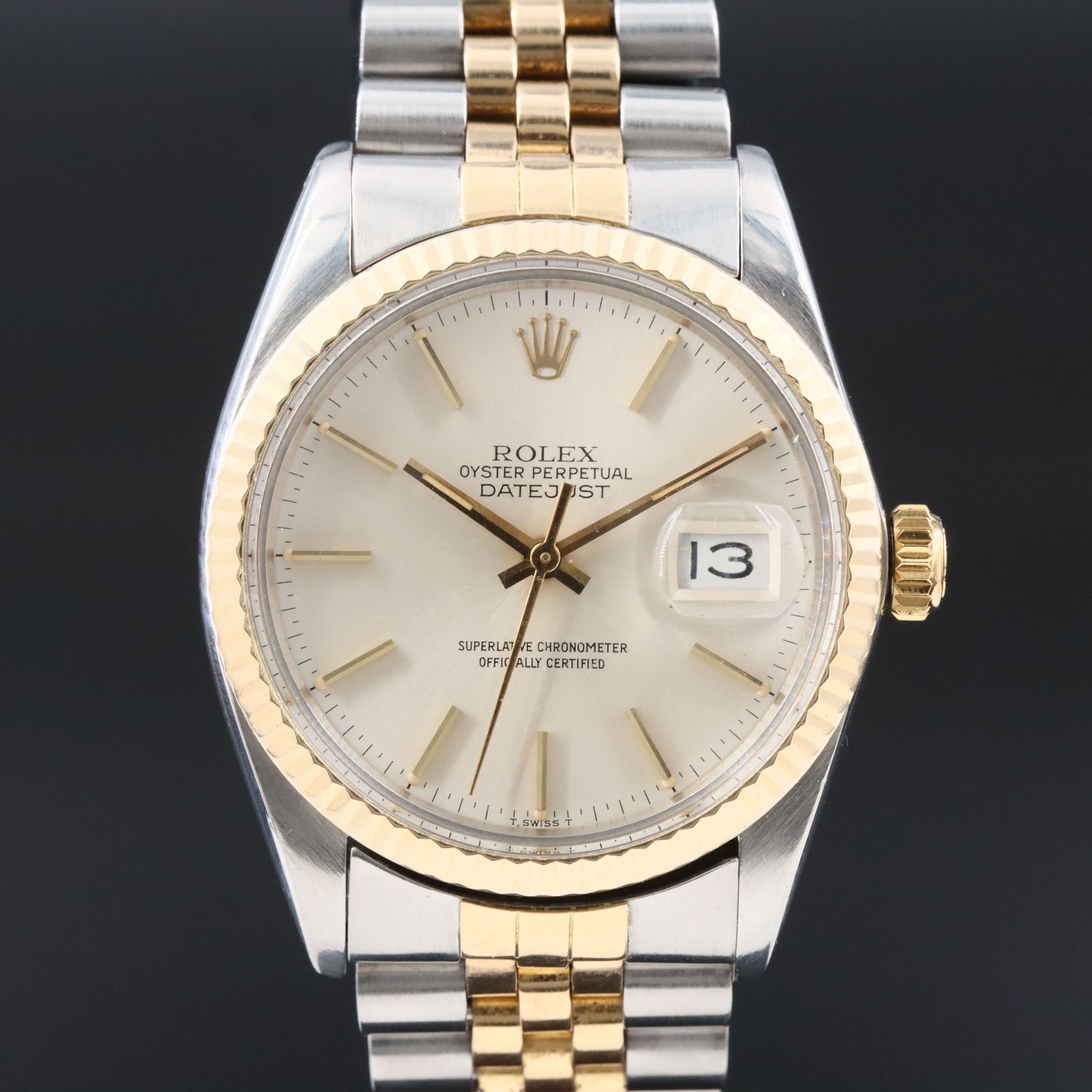 1982 Rolex Datejust Two Tone 36mm Ref. 16013 Watch