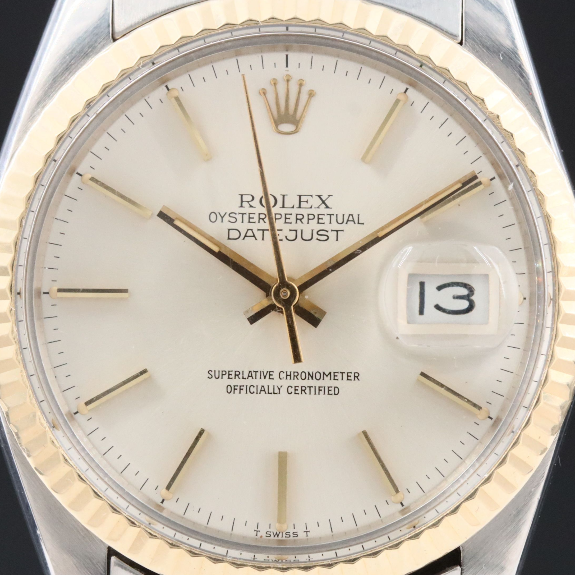 1982 Rolex Datejust Two Tone 36mm Ref. 16013 Watch