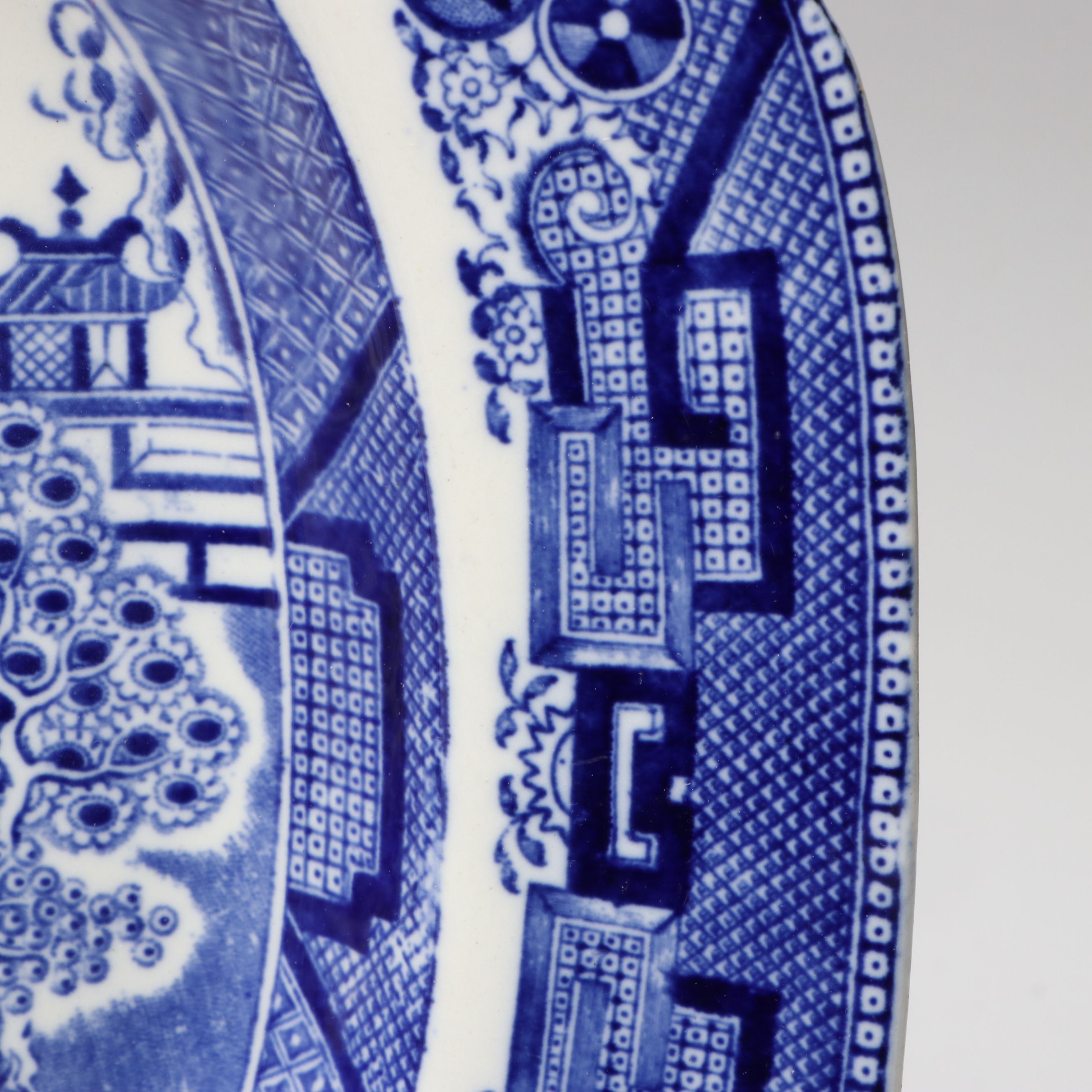 Newport Pottery Co. "Willow" Earthenware Platters, Early 20th Century