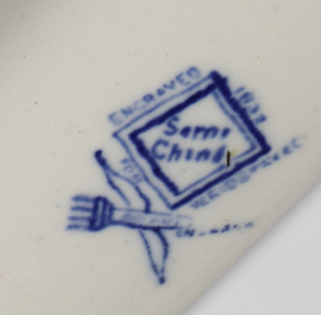 Newport Pottery Co. "Willow" Earthenware Platters, Early 20th Century