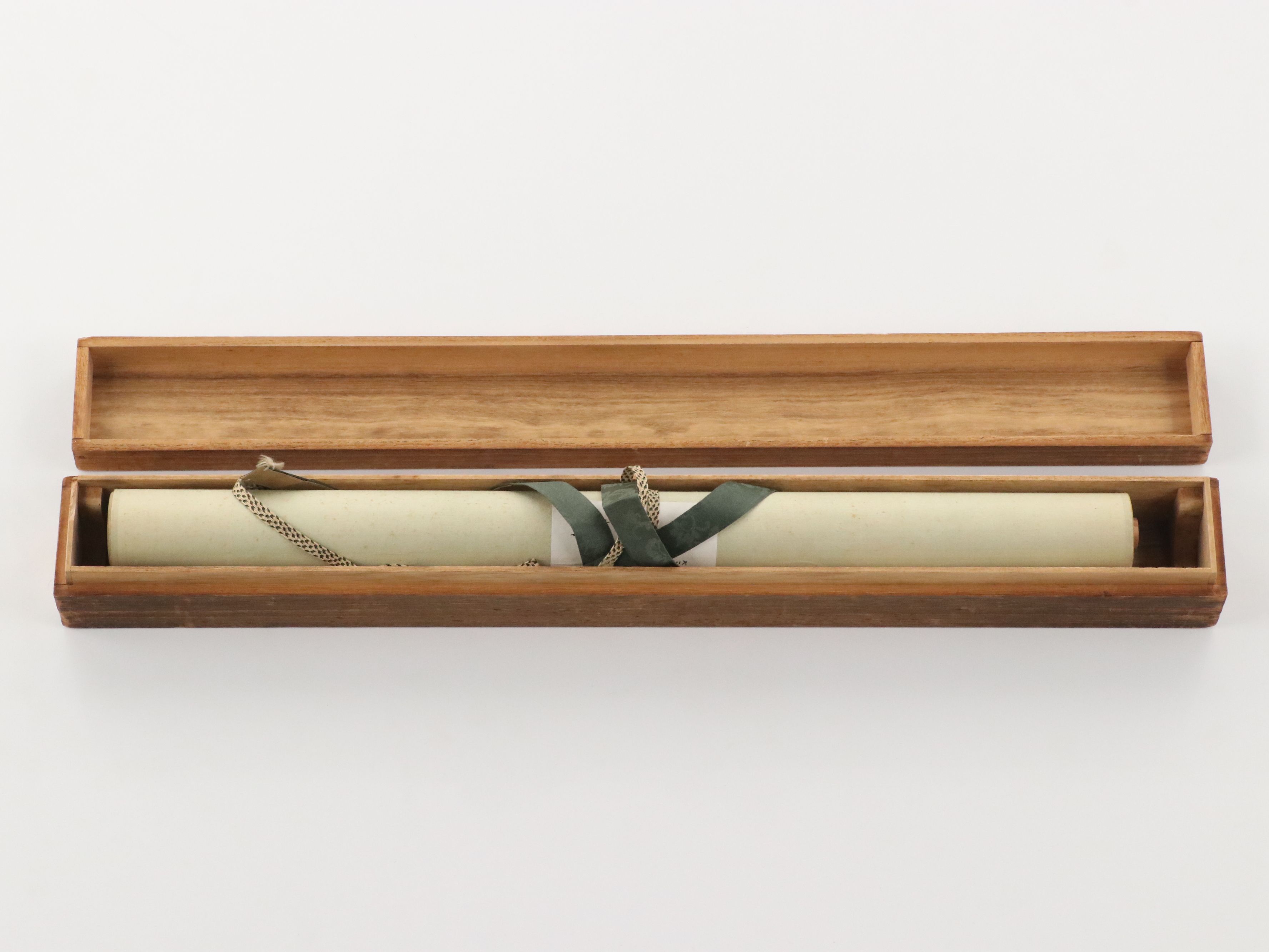 Japanese Hanging Inscribed Scroll, Late Edo Period