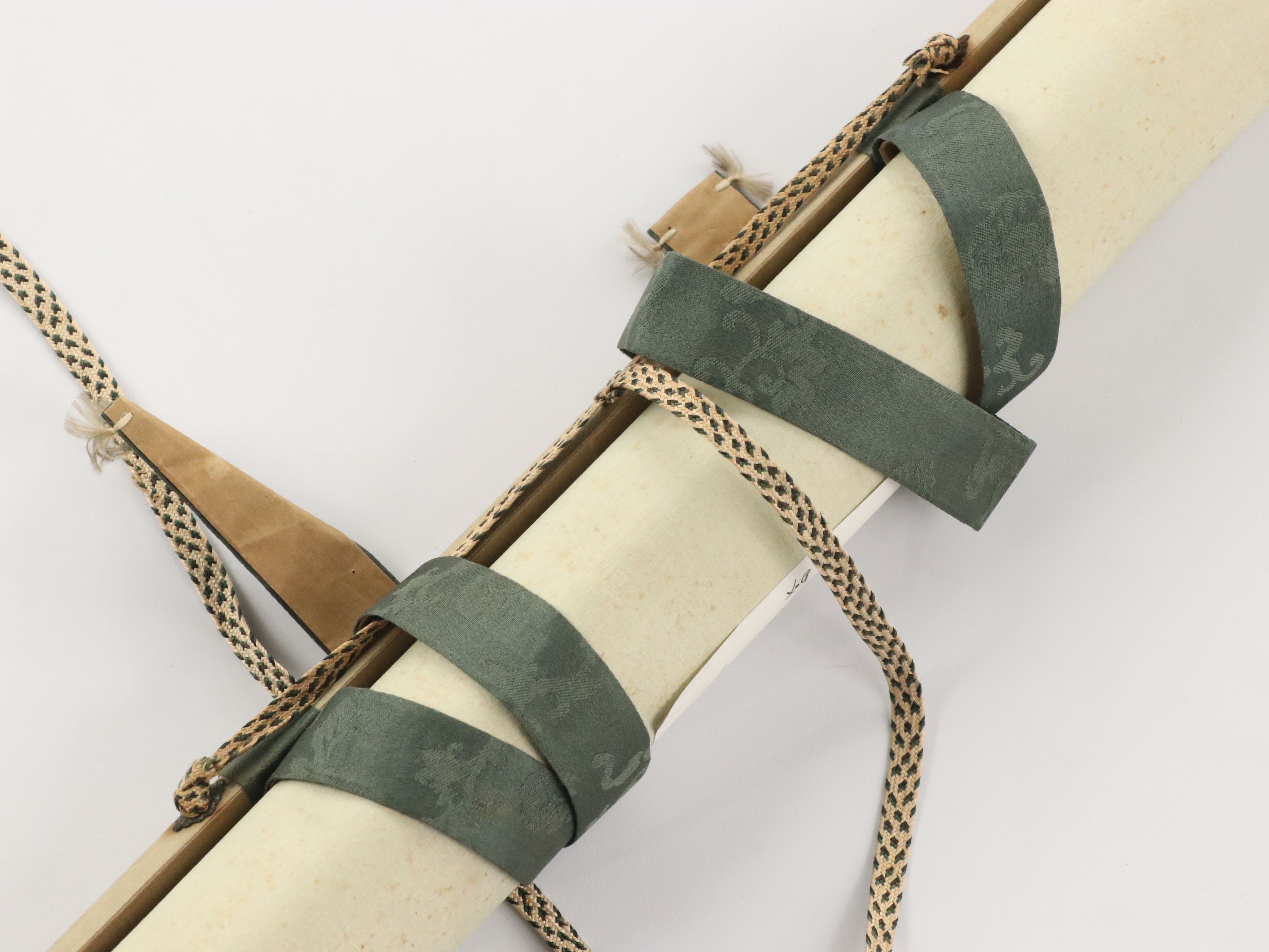 Japanese Hanging Inscribed Scroll, Late Edo Period