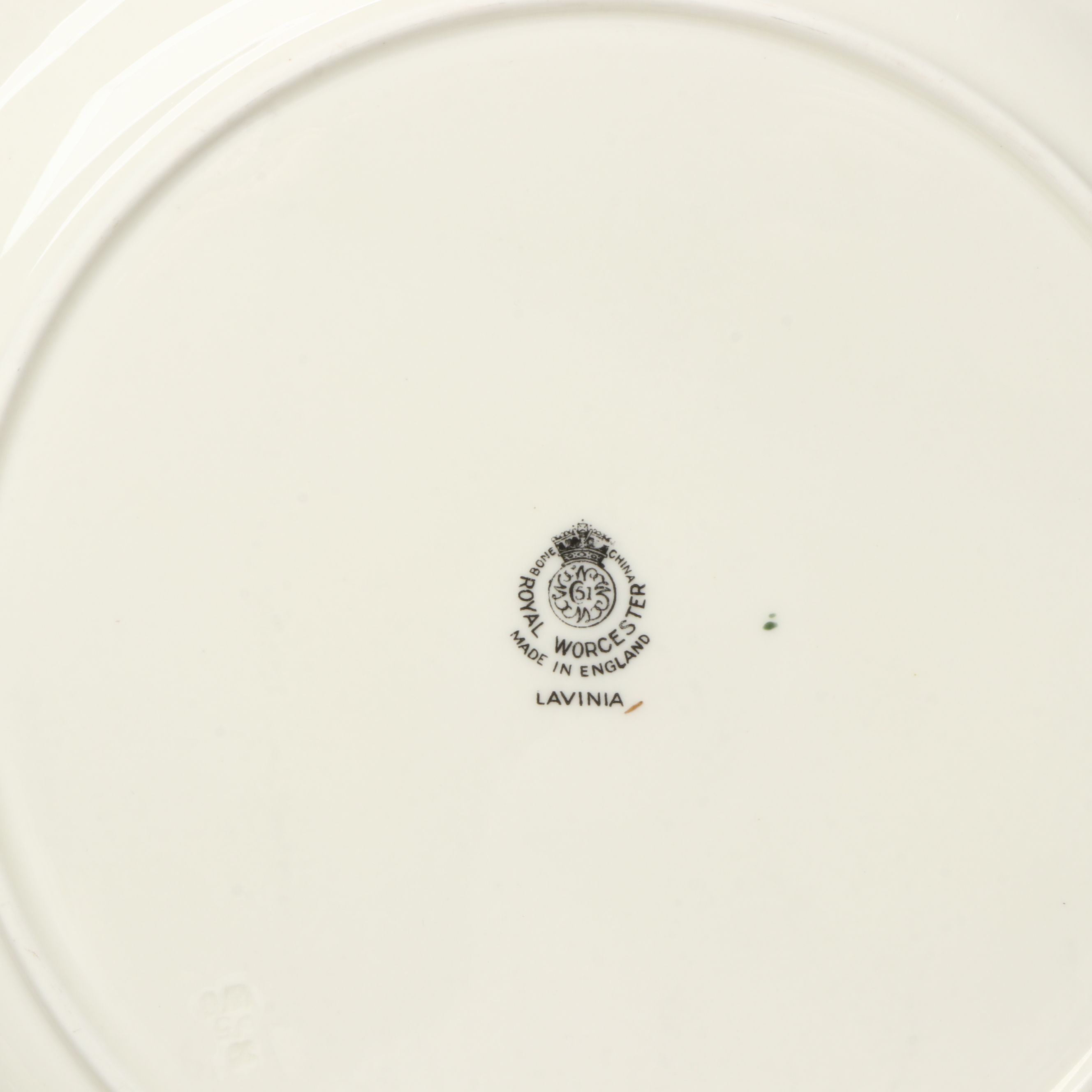 Royal Worcester "Lavinia" Porcelain Tableware with Woven Trivets