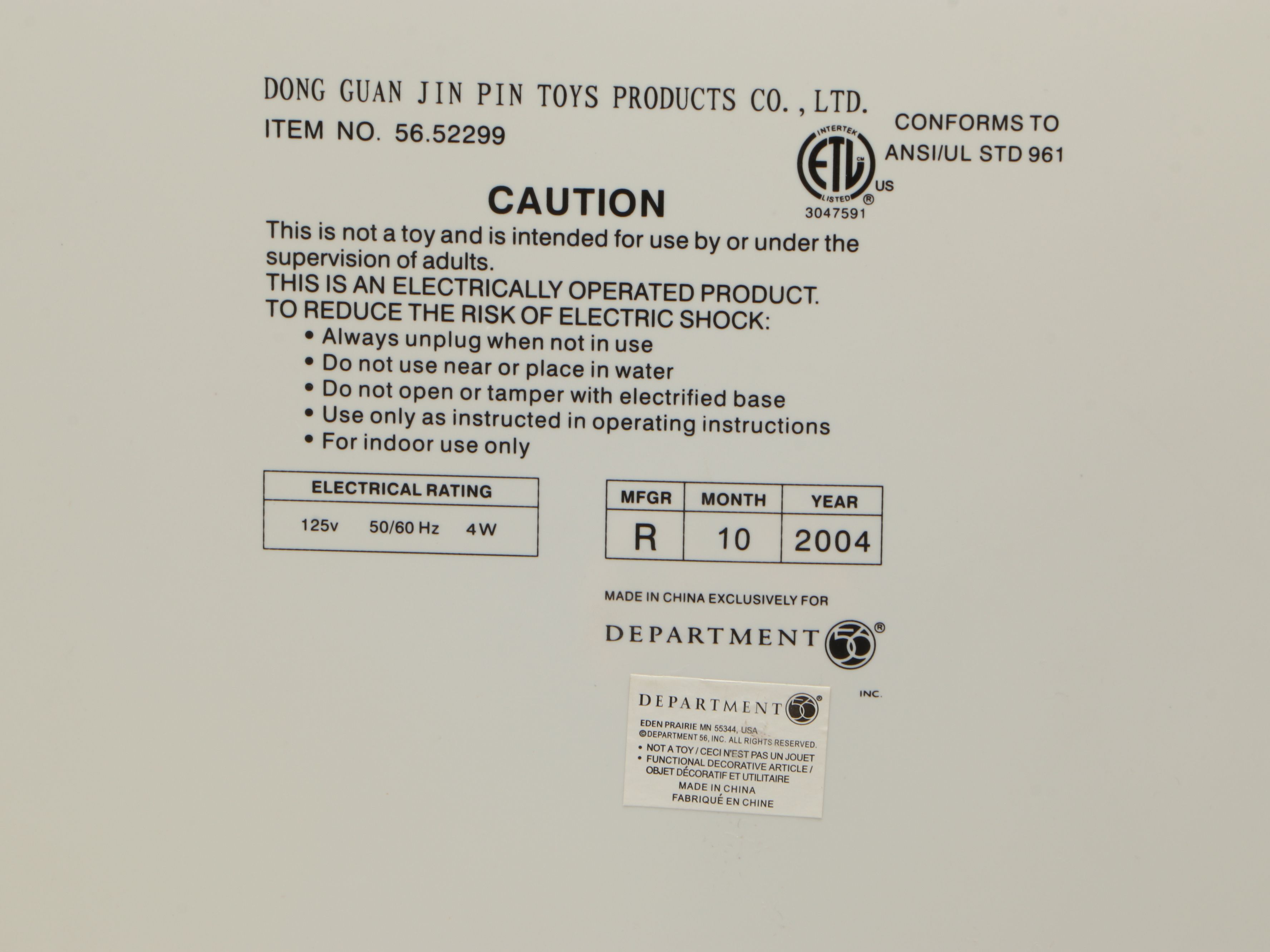 Department 56 "North Pole Series" Christmas Village Décor