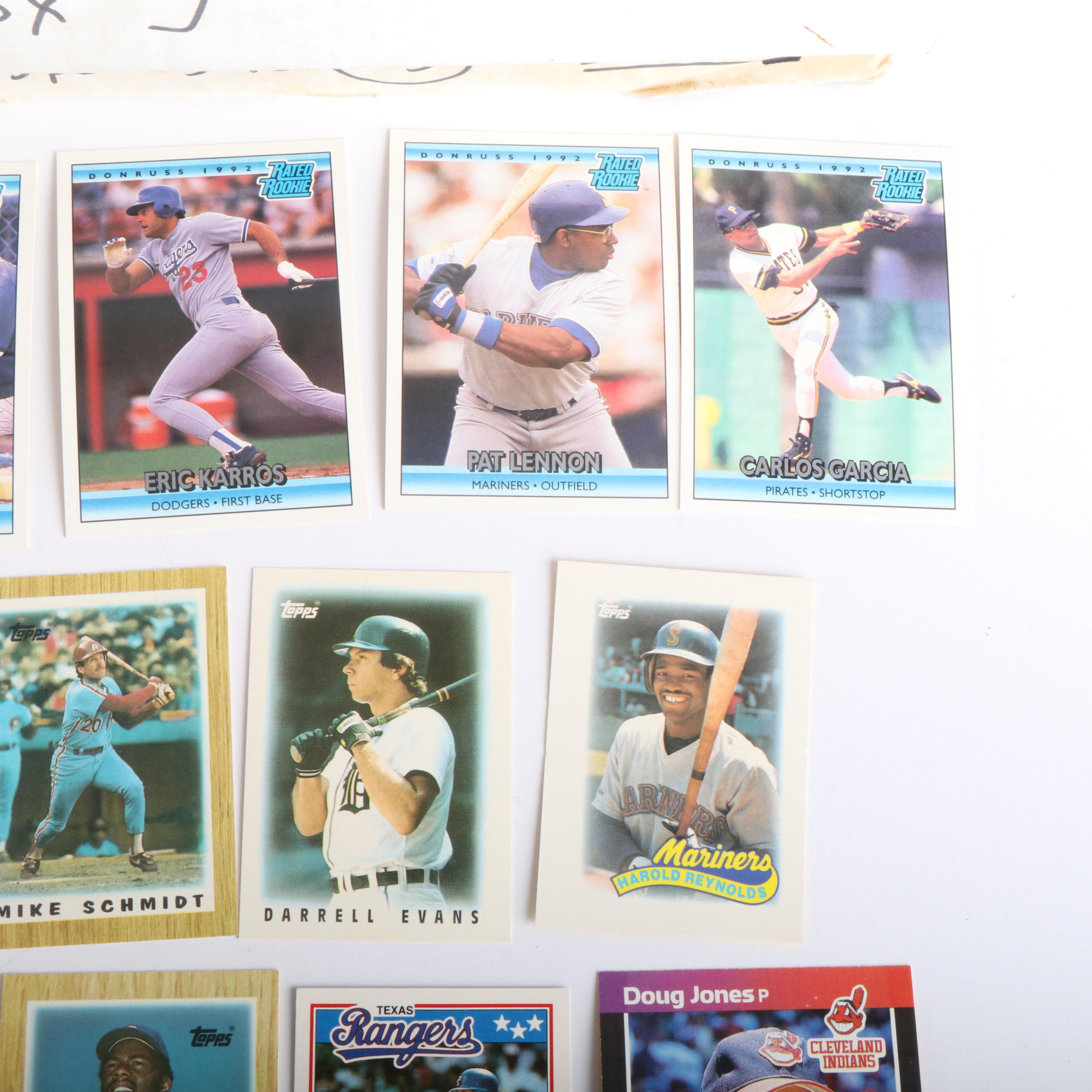 Large Group of Baseball Cards and Auto Racing Items