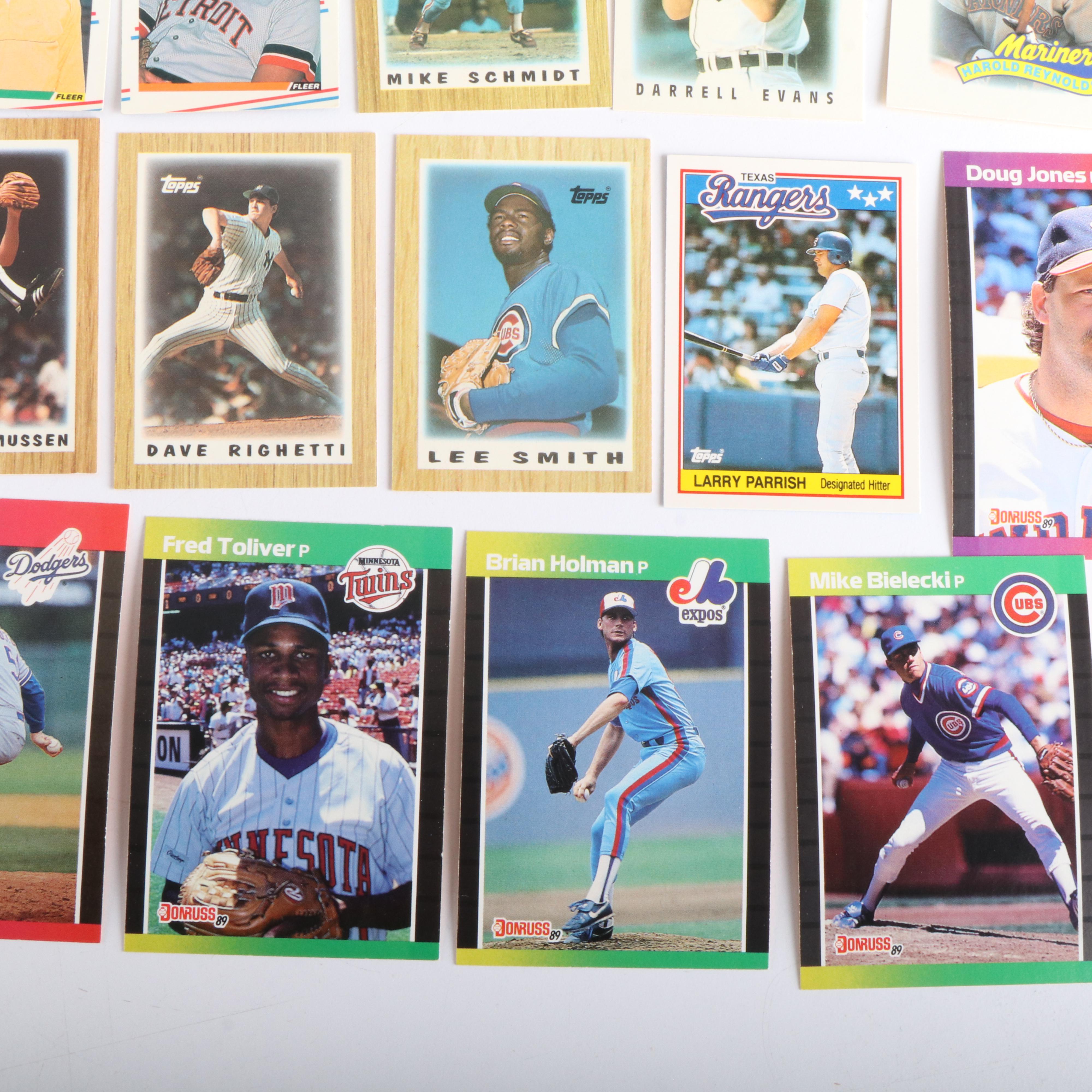 Large Group of Baseball Cards and Auto Racing Items