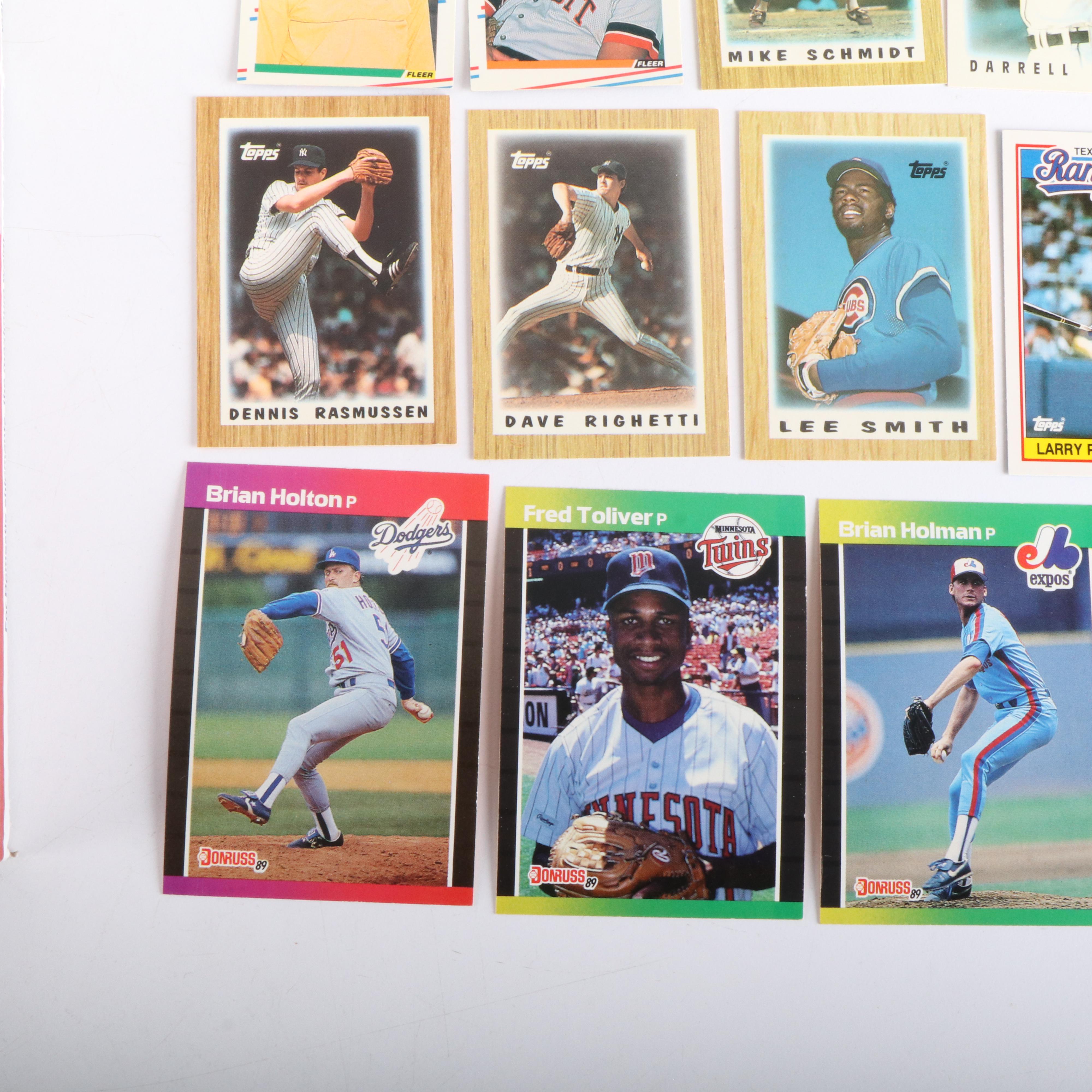 Large Group of Baseball Cards and Auto Racing Items