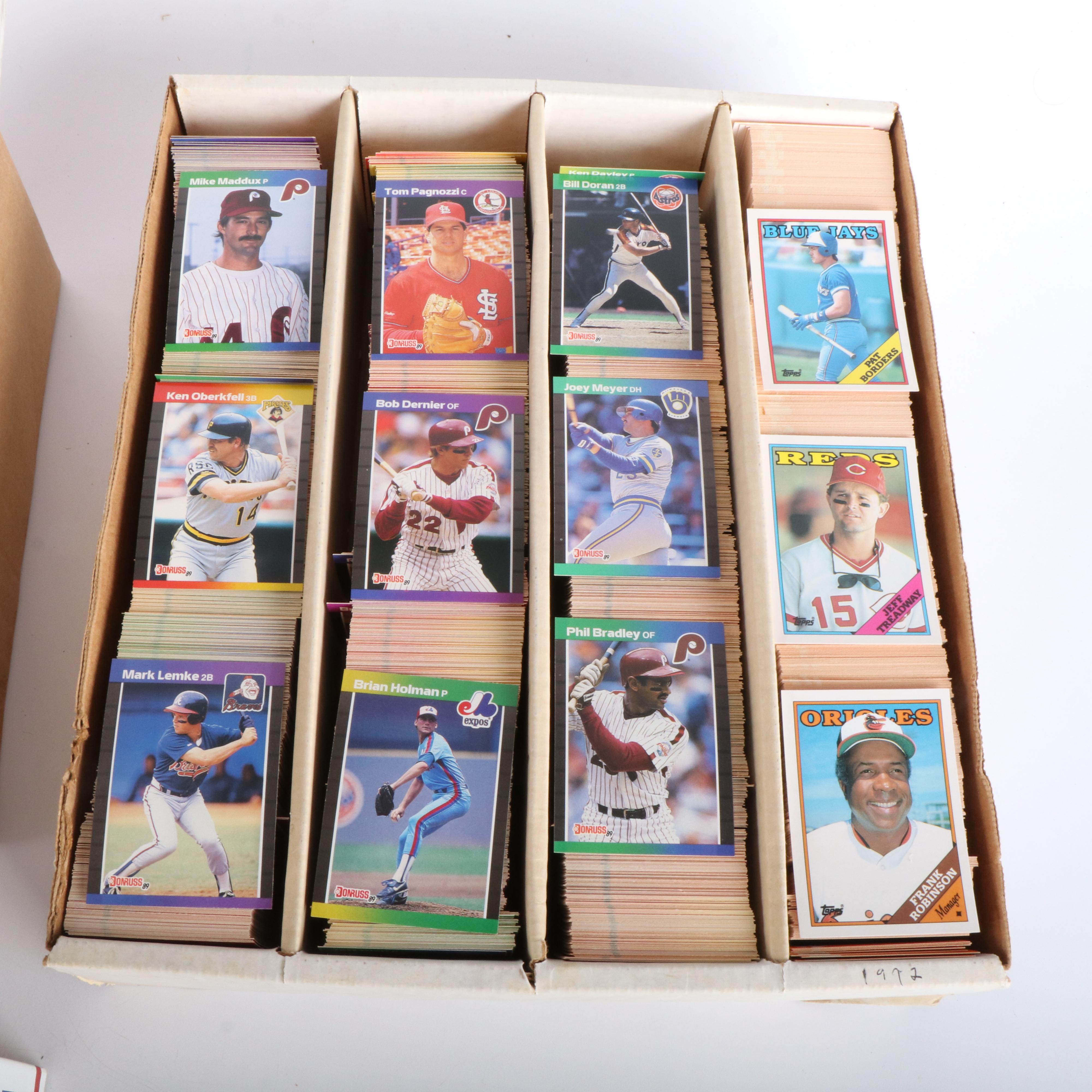 Large Group of Baseball Cards and Auto Racing Items