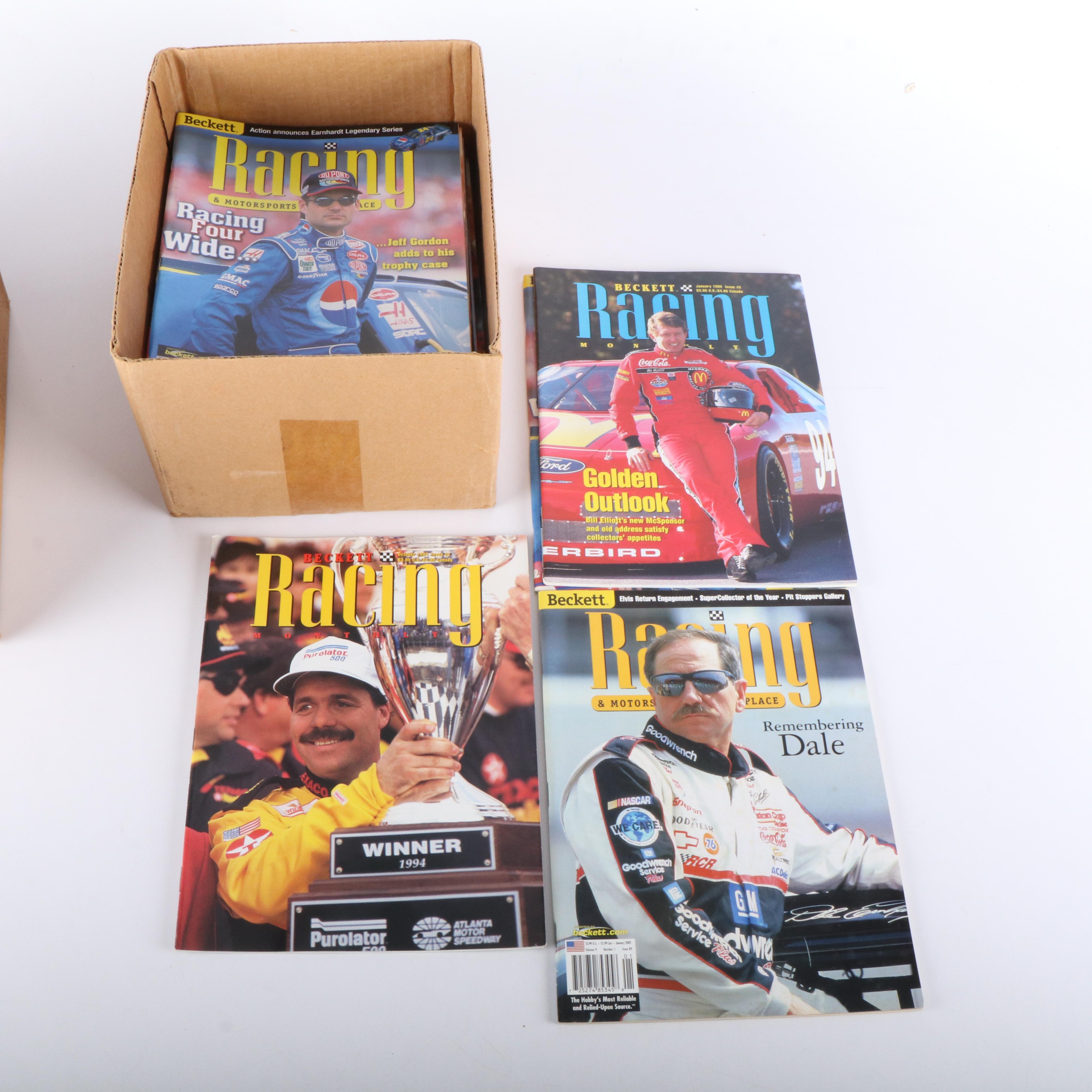 Large Group of Baseball Cards and Auto Racing Items