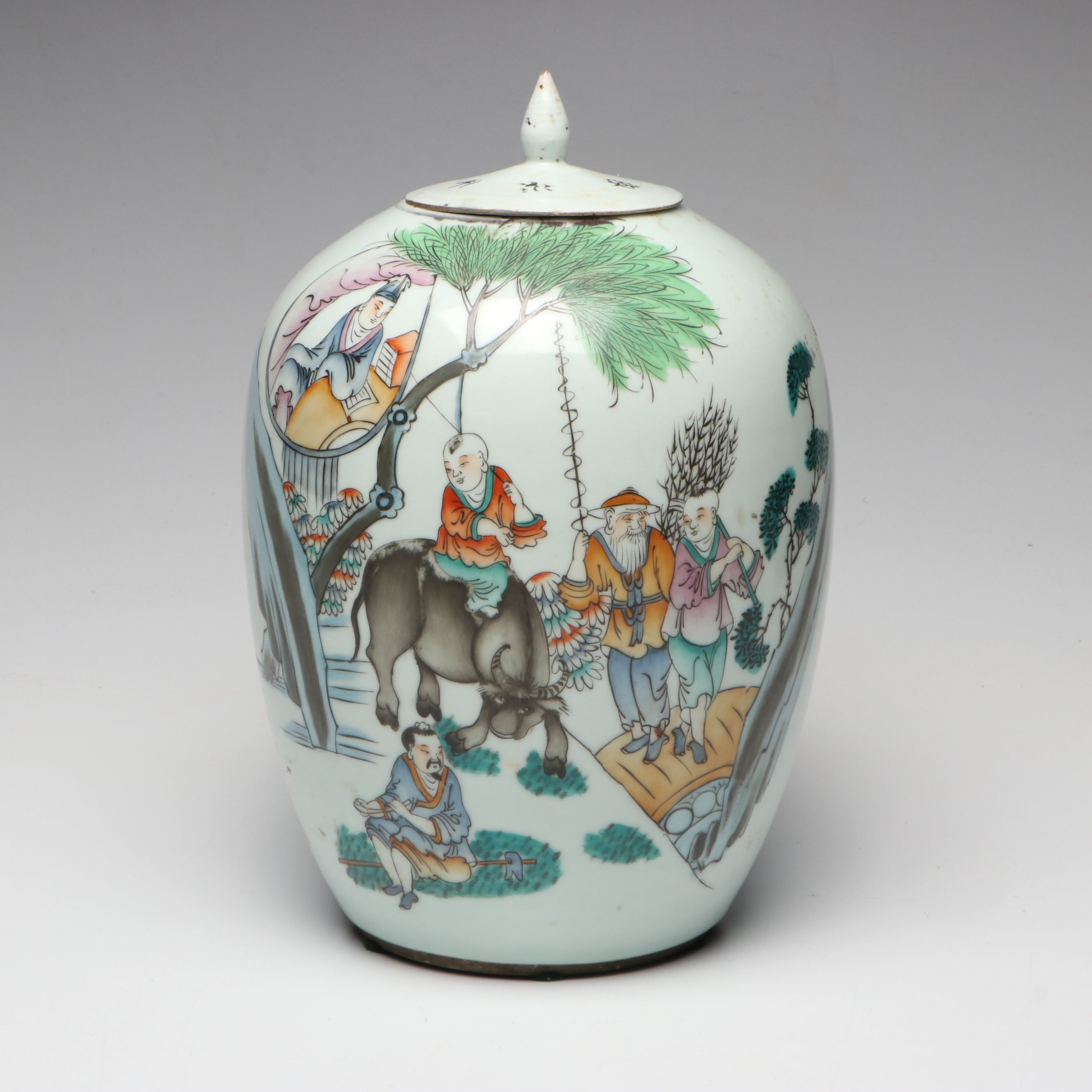 Chinese Qing Dynasty Porcelain Ginger Jar