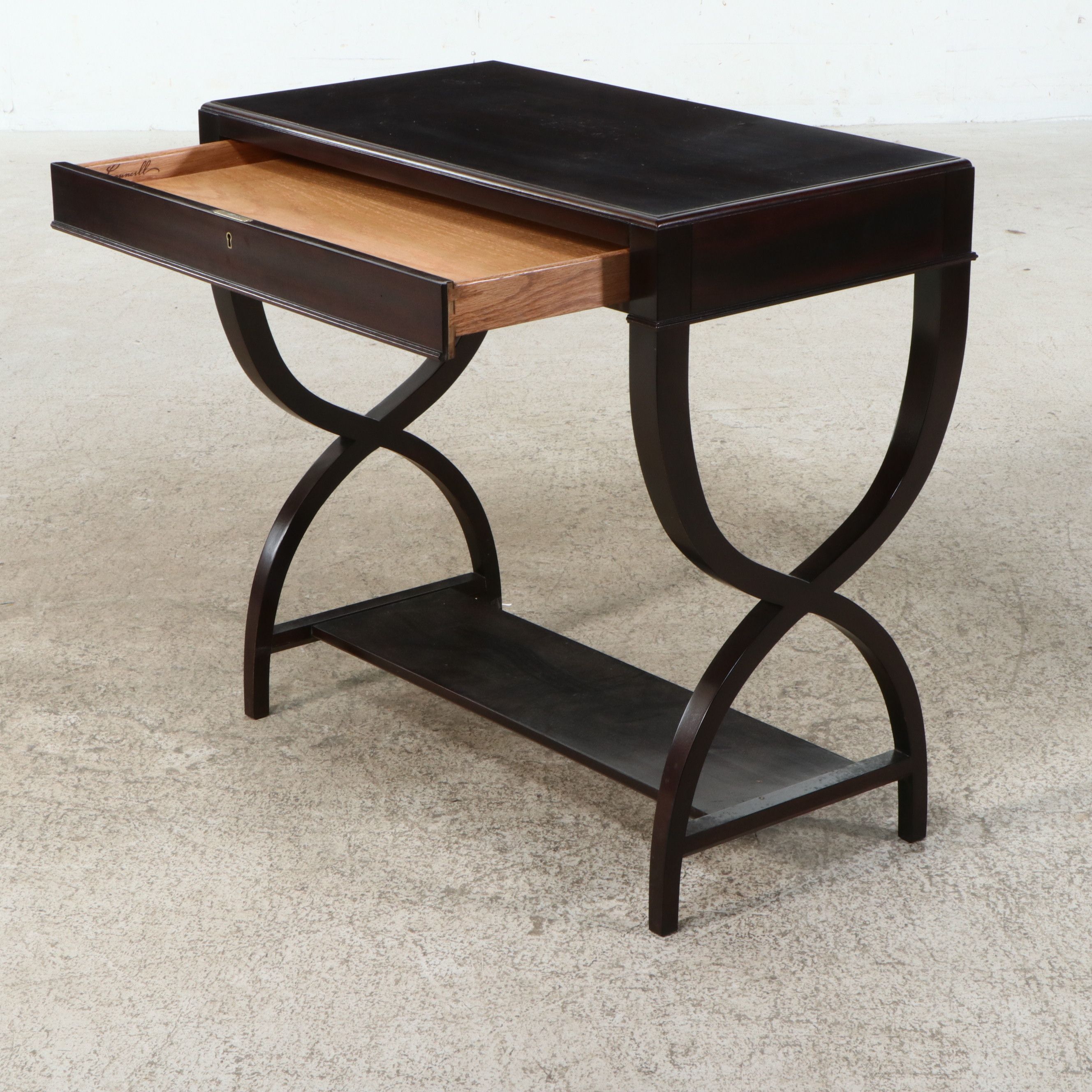 Councill Curule-Base Writing Desk, Late 20th Century
