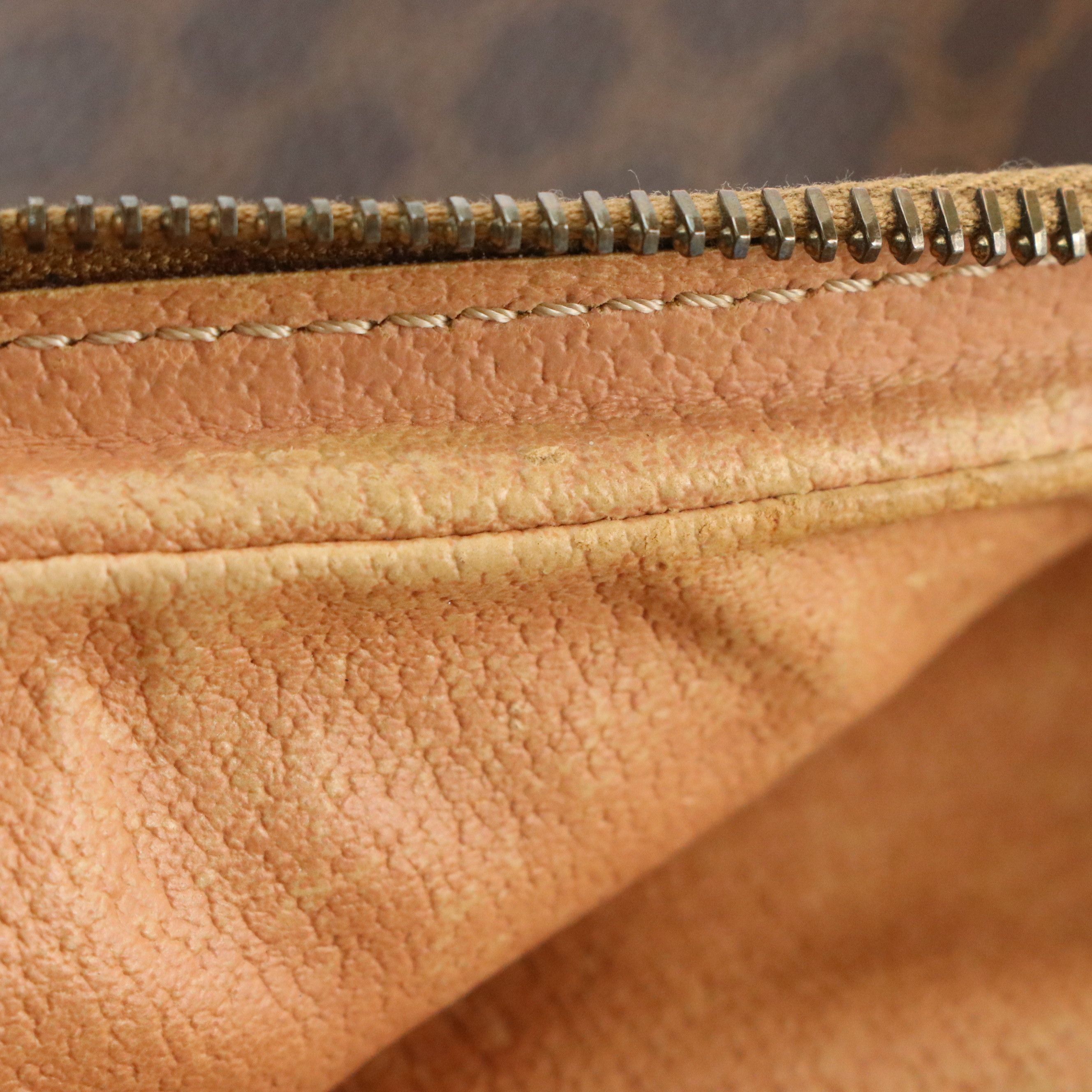 Celine Double-Zip Camera Bag in Macadam Canvas and Leather