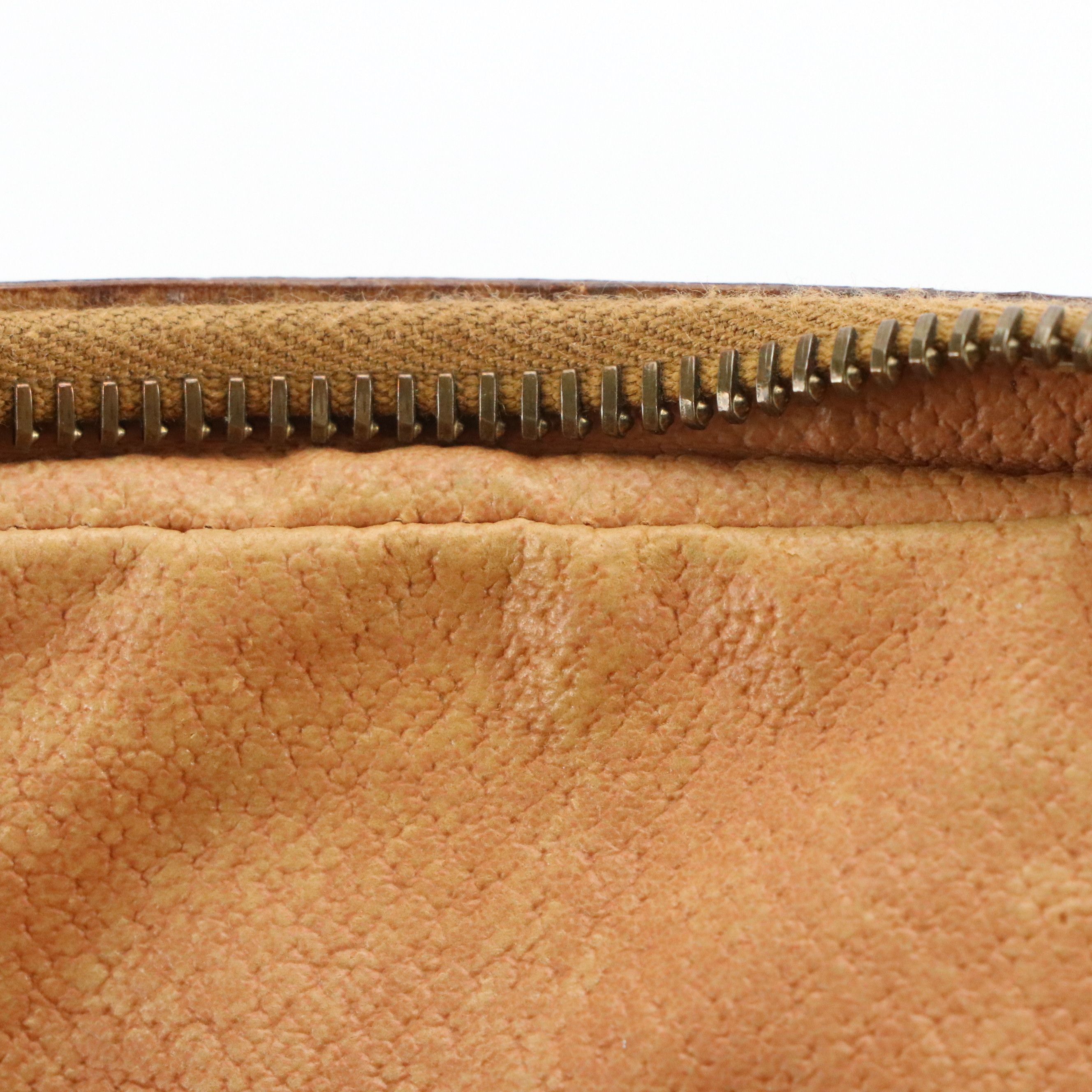 Celine Double-Zip Camera Bag in Macadam Canvas and Leather