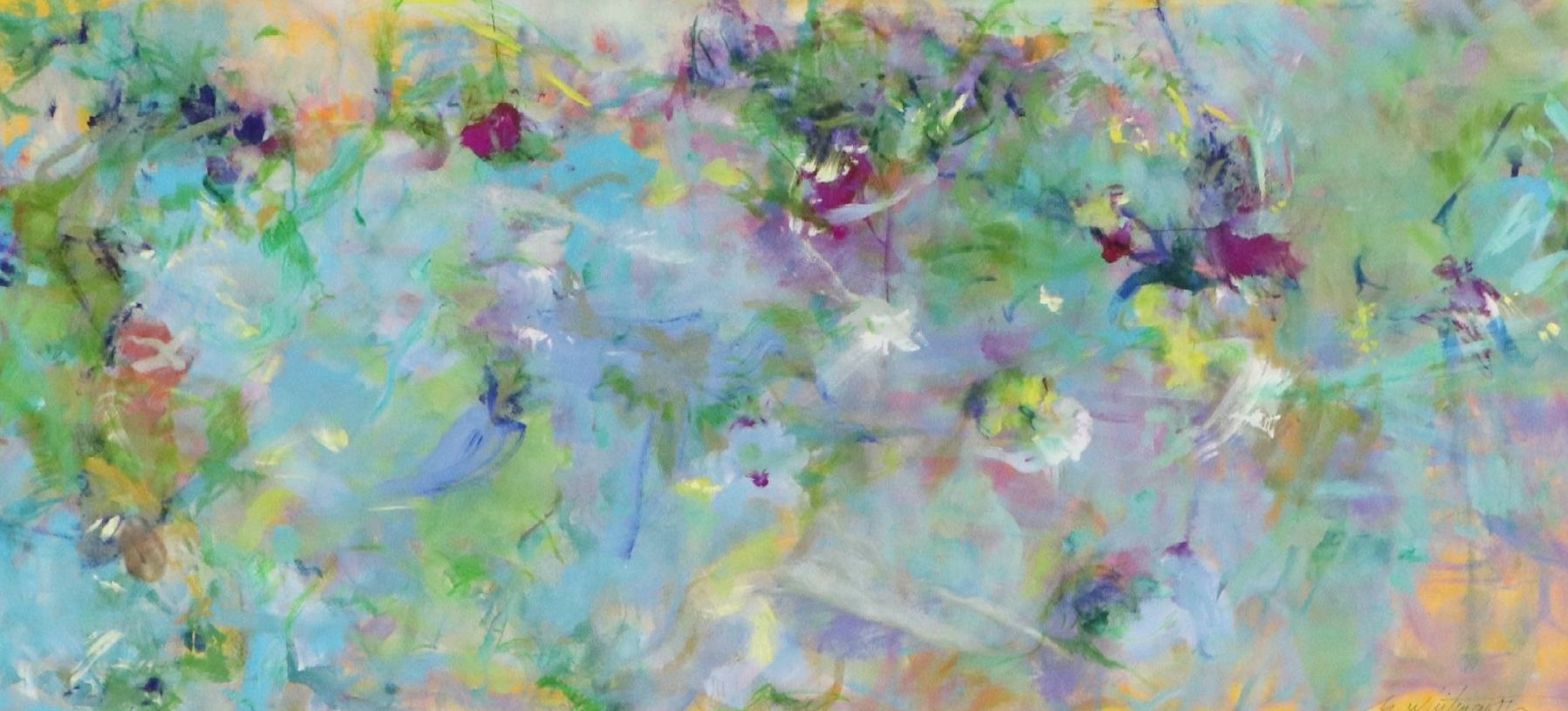 Mark Whitmarsh Acrylic Painting "Sunshine Path," 2026